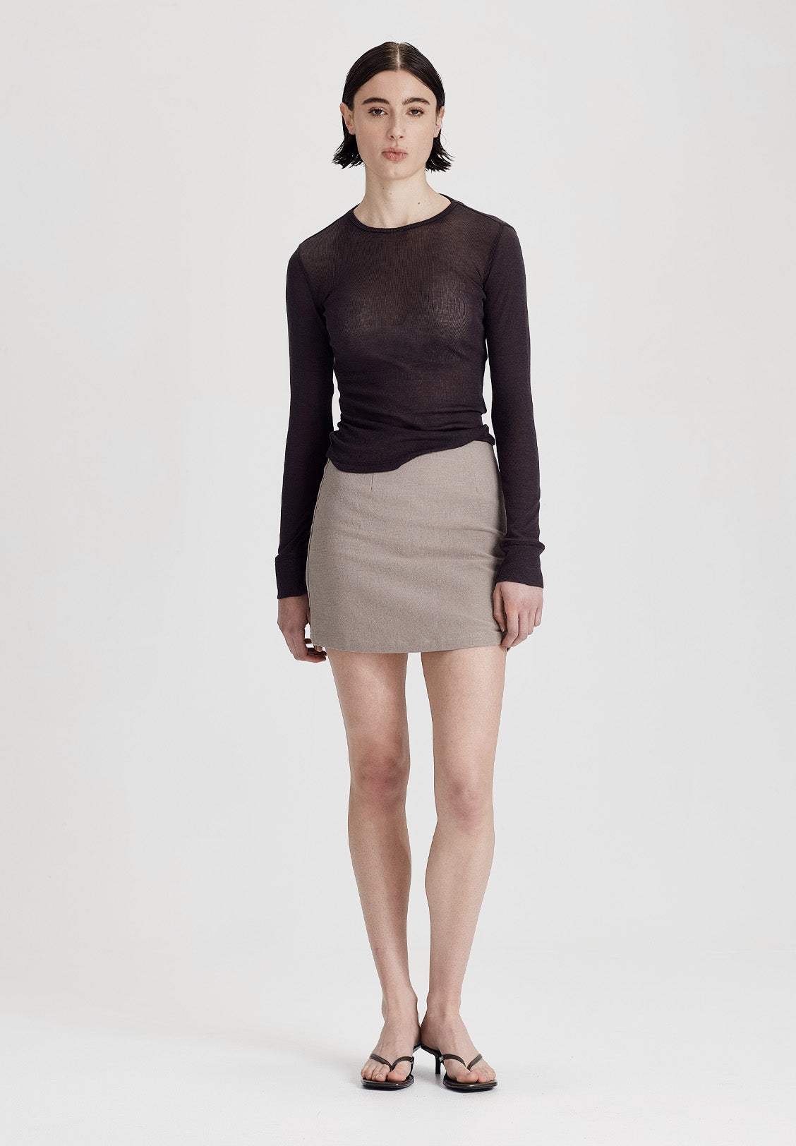 ULTRAFINE LS LAYER TEE, BLACK
