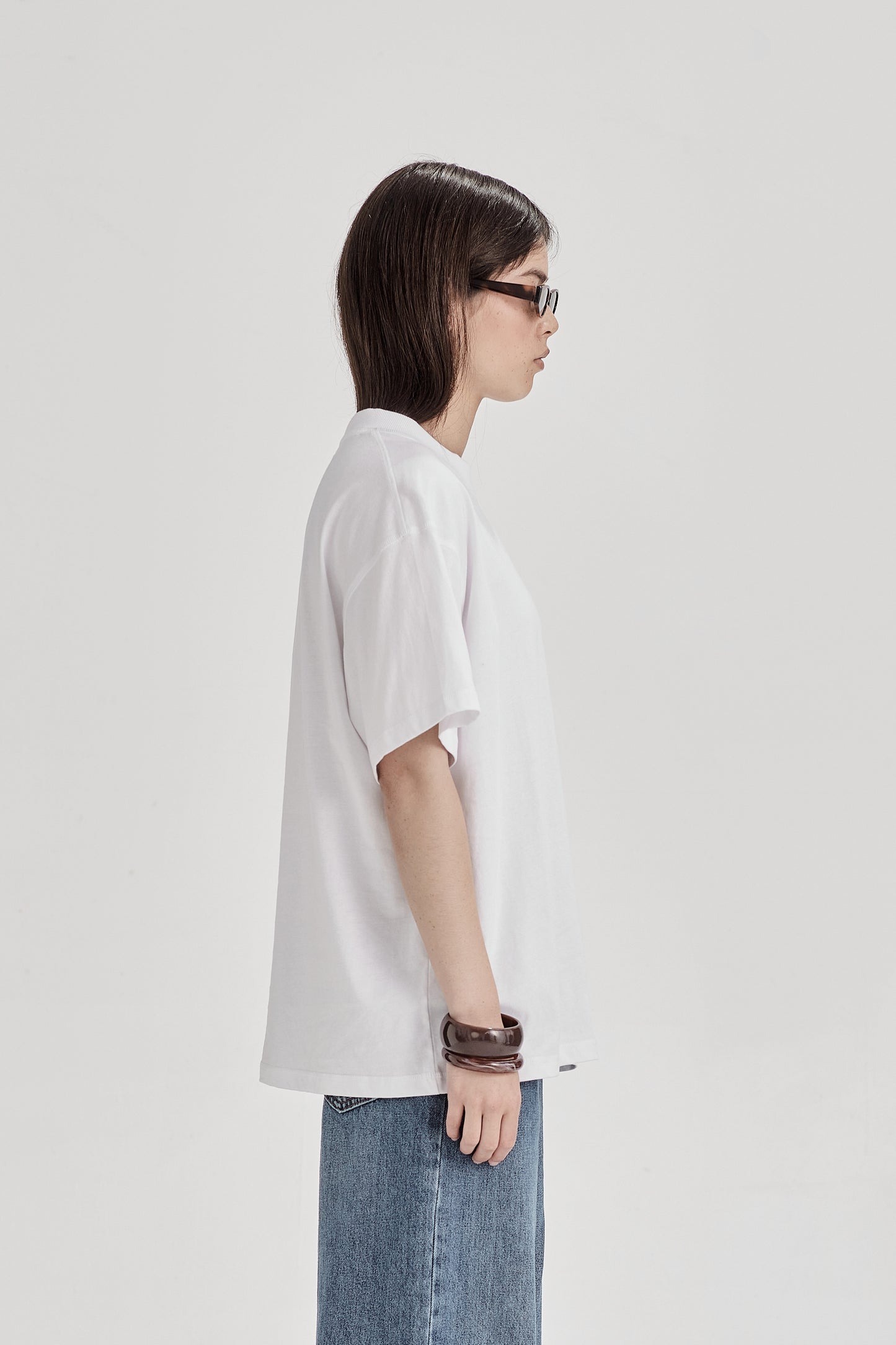 WOMENS BOY TEE, WHITE