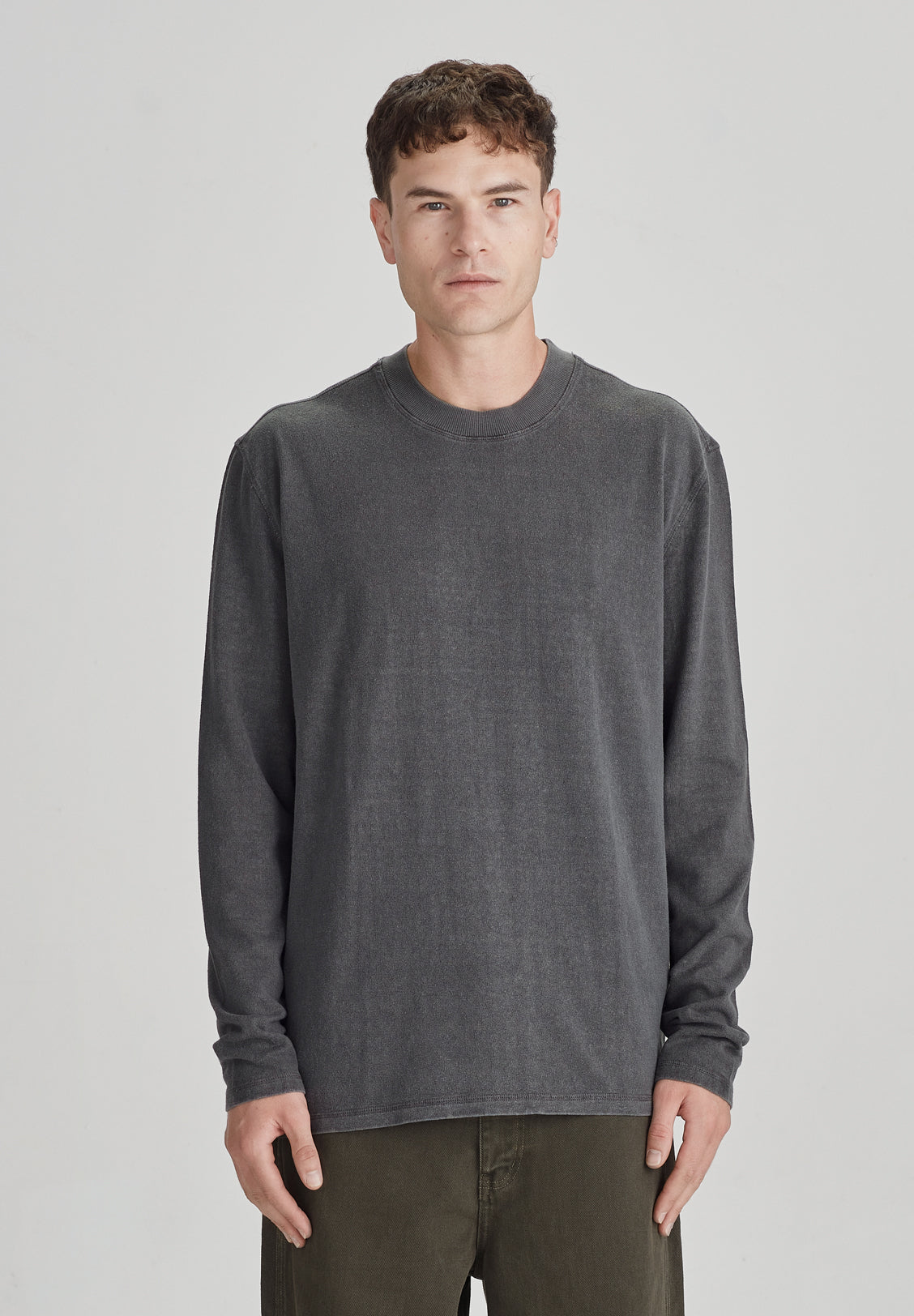 HEMP JERSEY LS, VINTAGE GREY