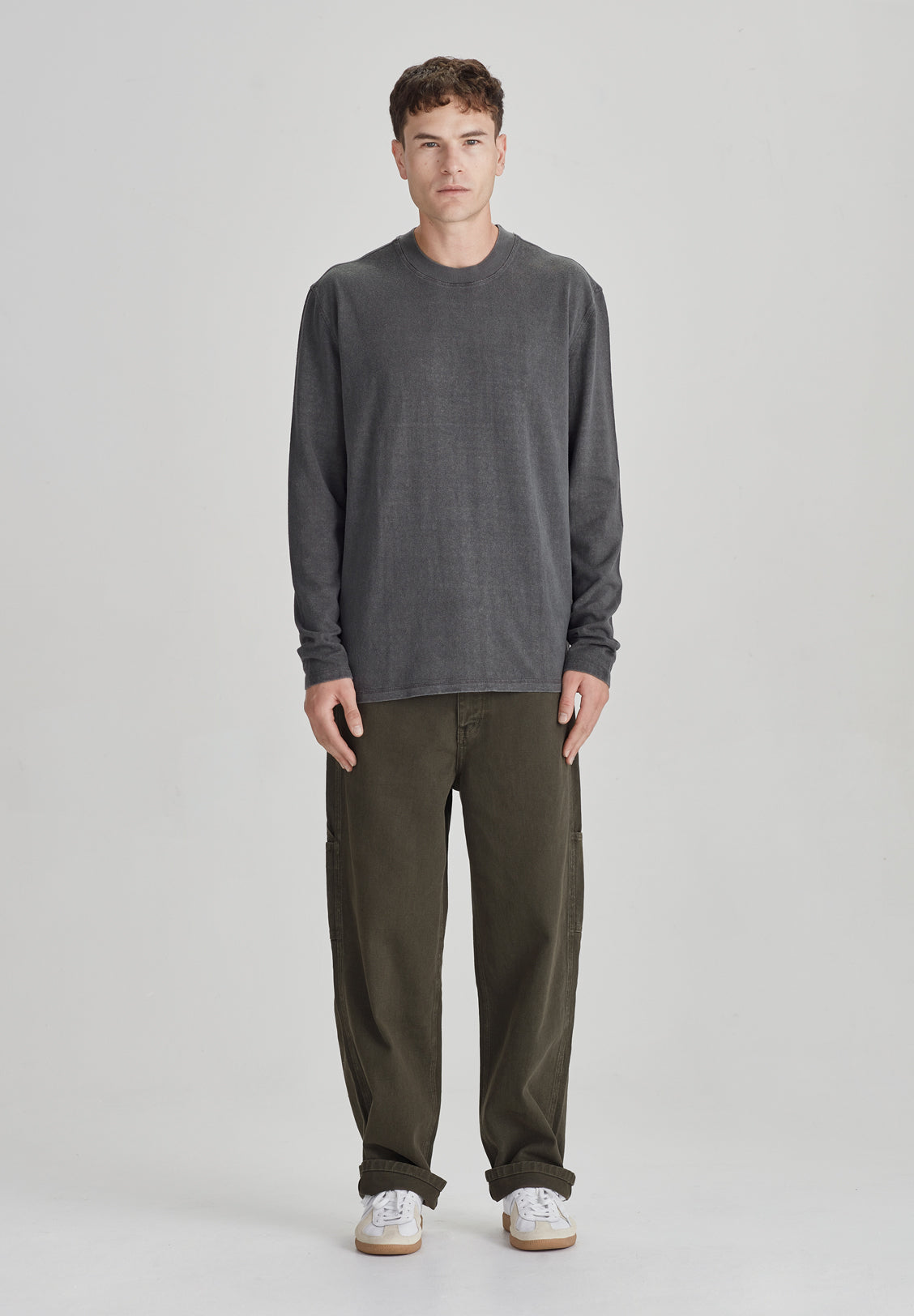 HEMP JERSEY LS, VINTAGE GREY