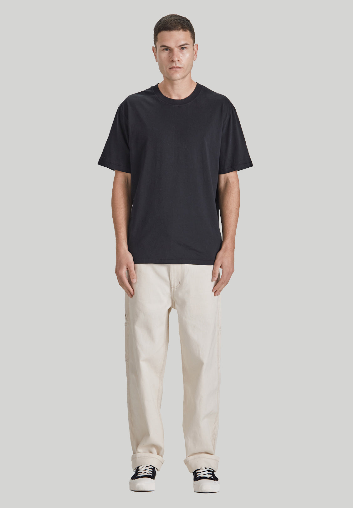 MENS RELAXED TEE, BLACK