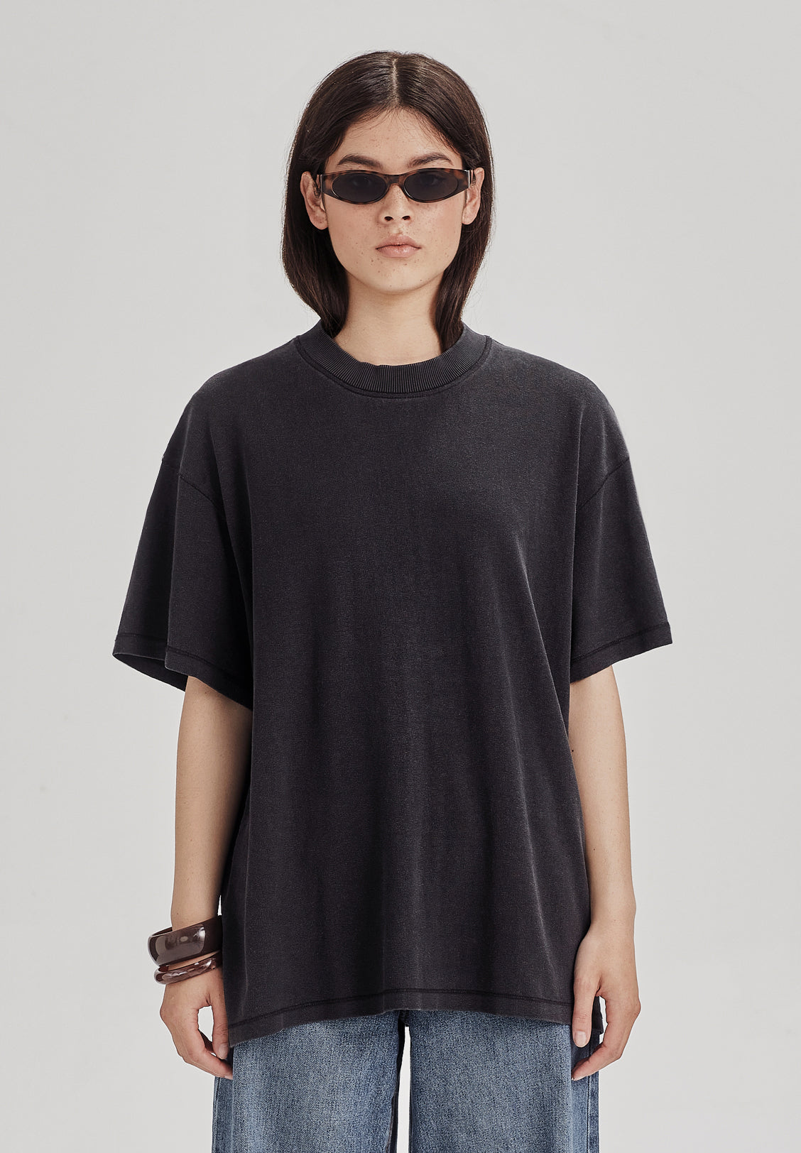 HEMP JERSEY BOY TEE, VINTAGE BLACK