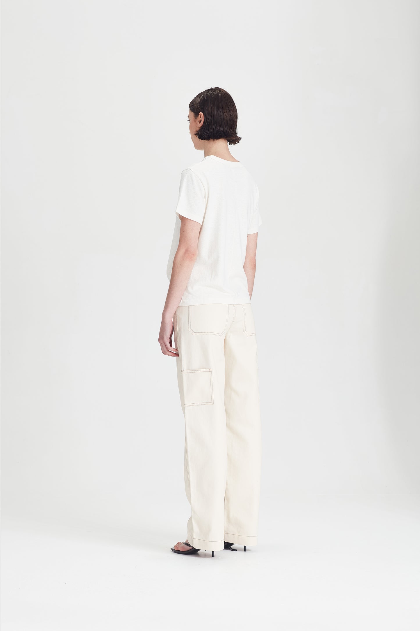 HEMP JERSEY CLASSIC TEE, RICE WHITE