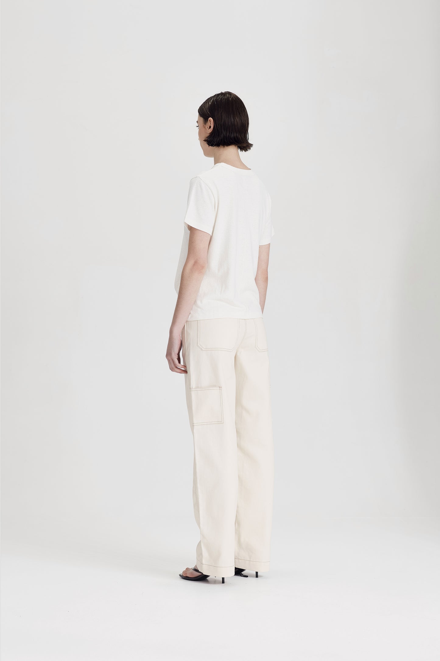 HEMP JERSEY CLASSIC TEE, RICE WHITE