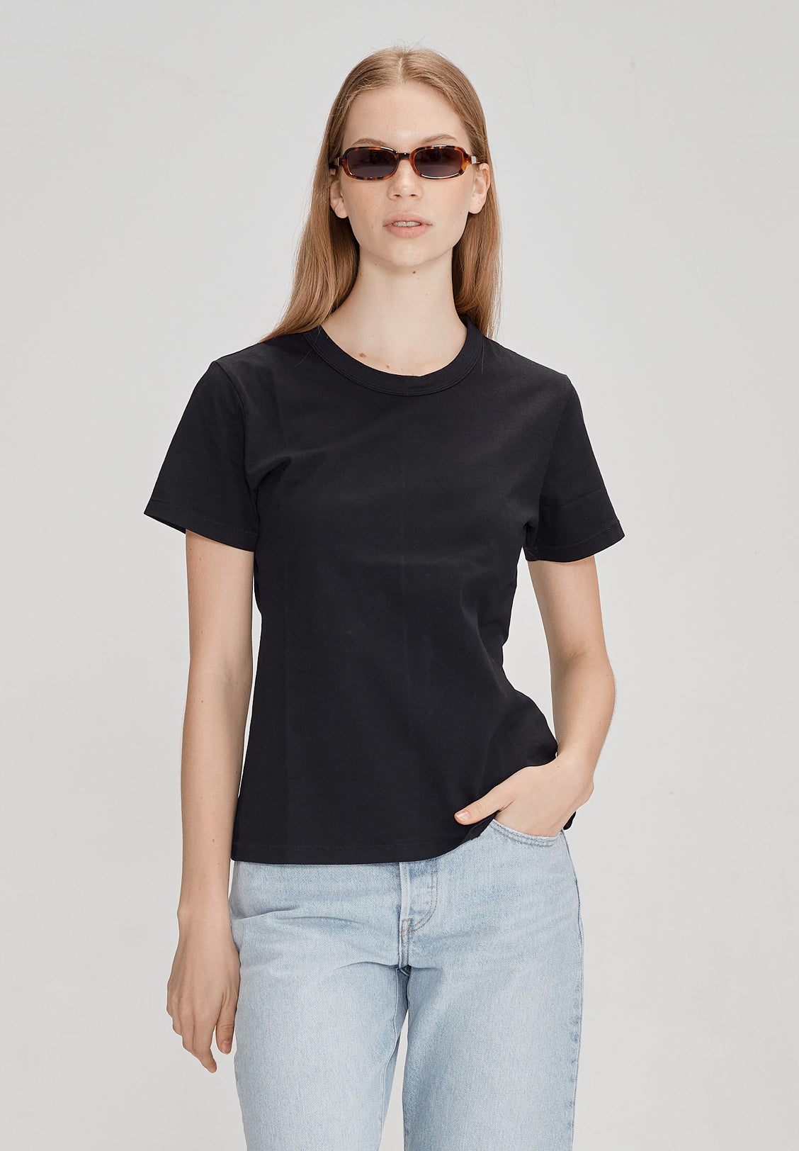 WOMENS CLASSIC TEE, BLACK