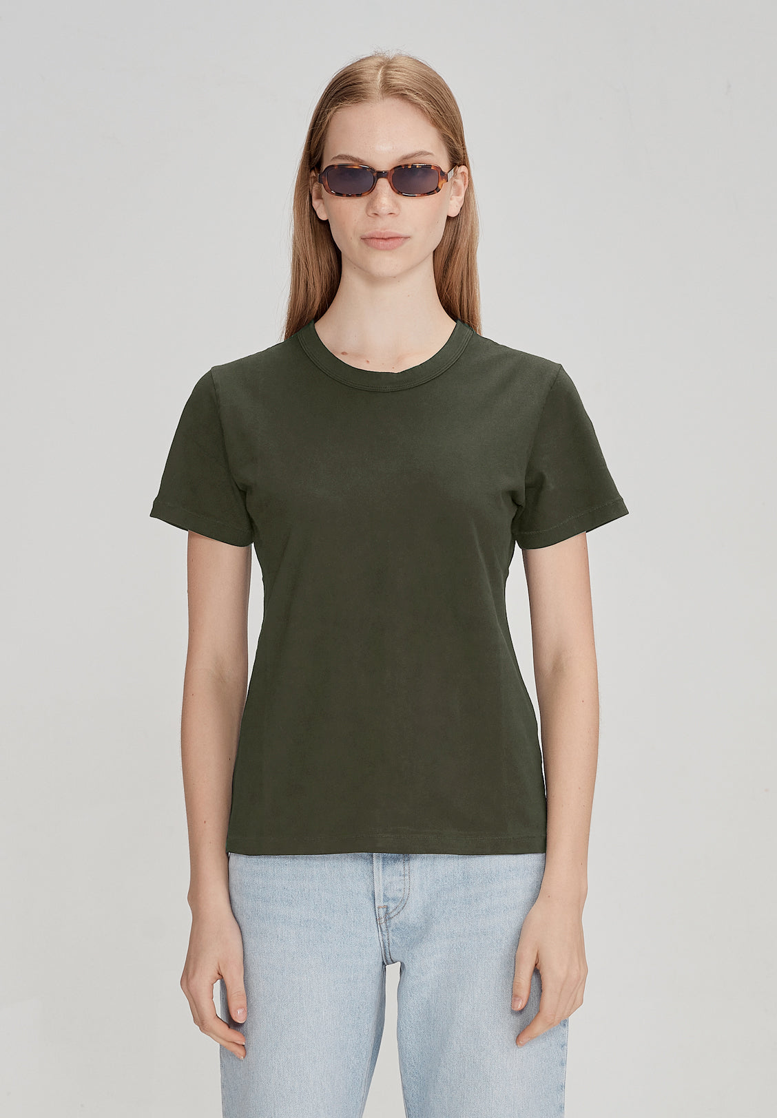 WOMENS CLASSIC TEE, KHAKI