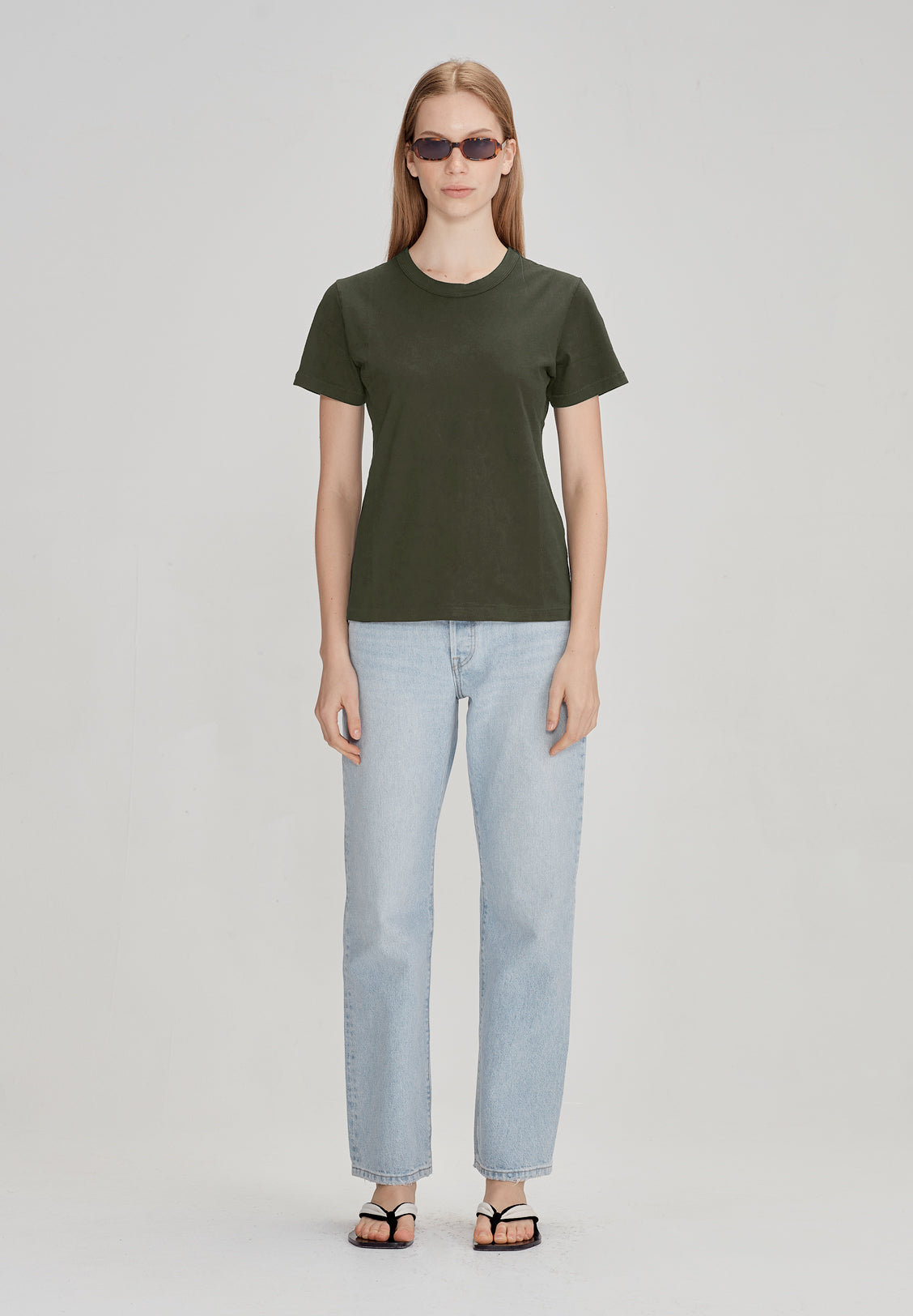 WOMENS CLASSIC TEE, KHAKI
