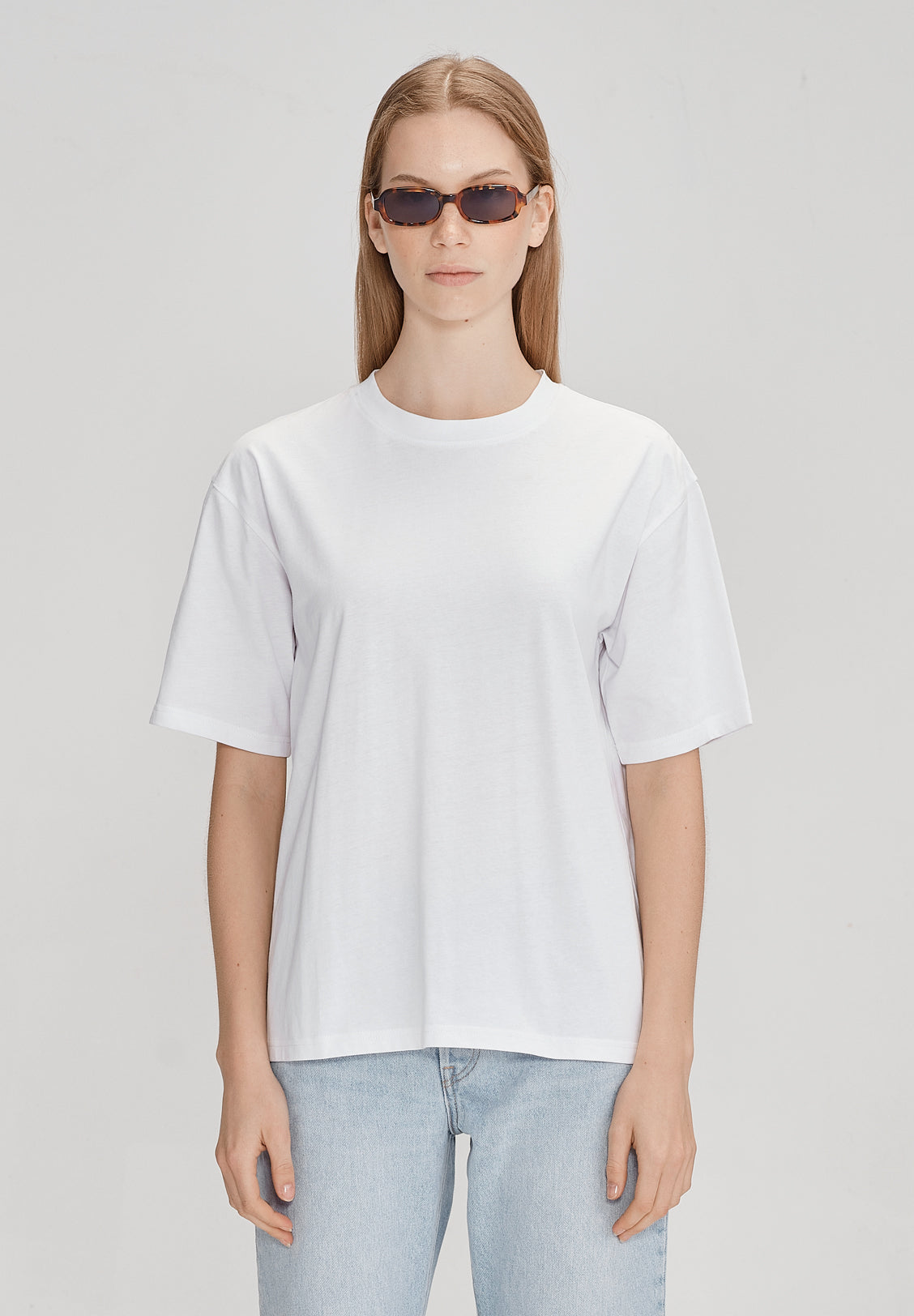 WOMENS RELAXED TEE, WHITE