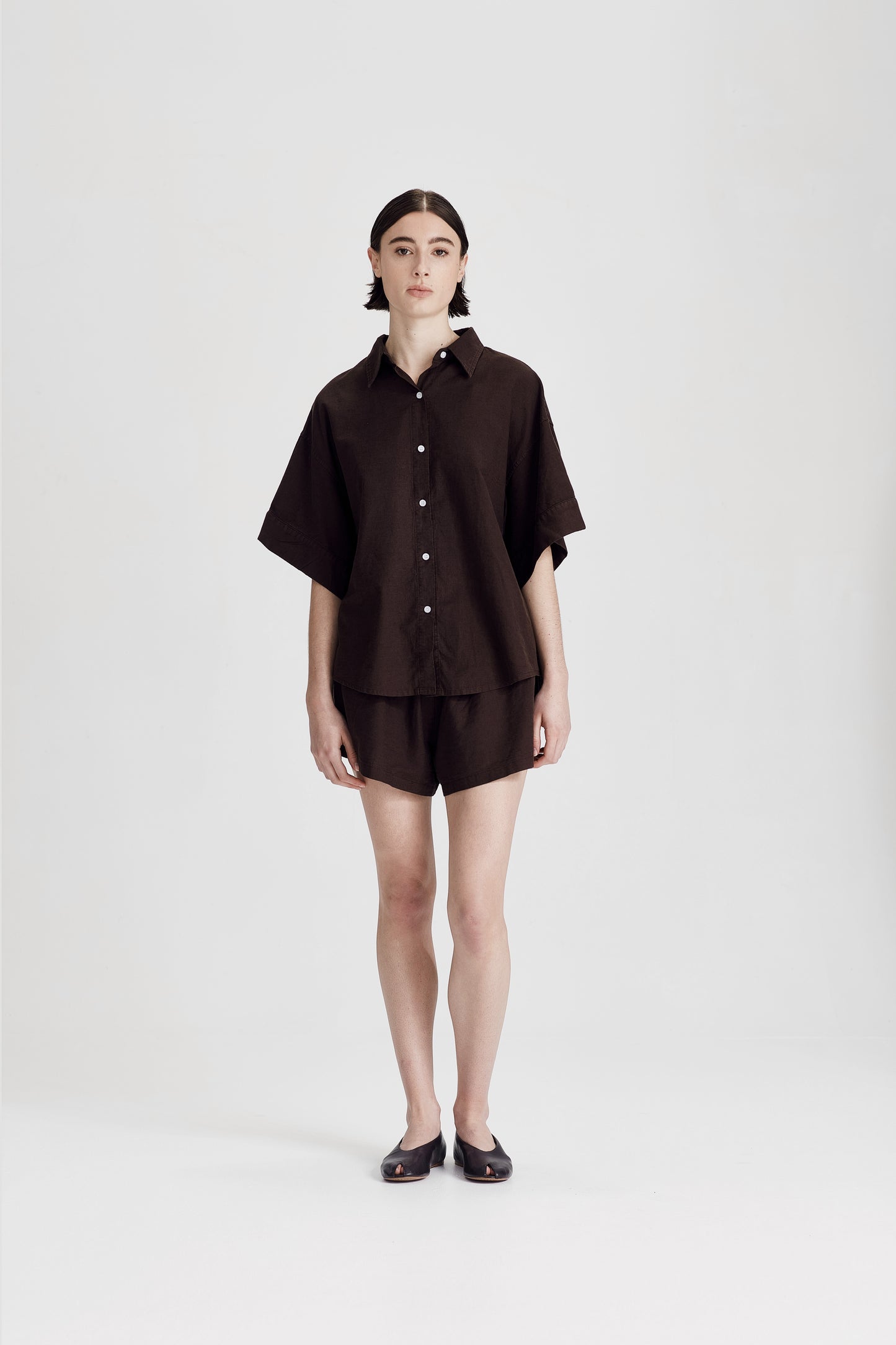 BOYFRIEND SHIRT, COCOA