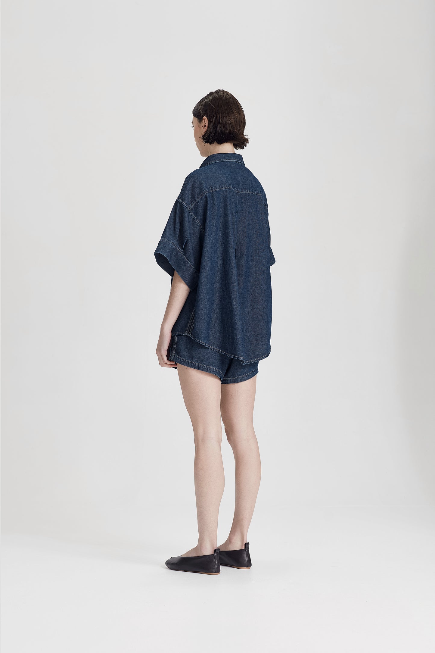 BOYFRIEND SHIRT, DARK CHAMBRAY