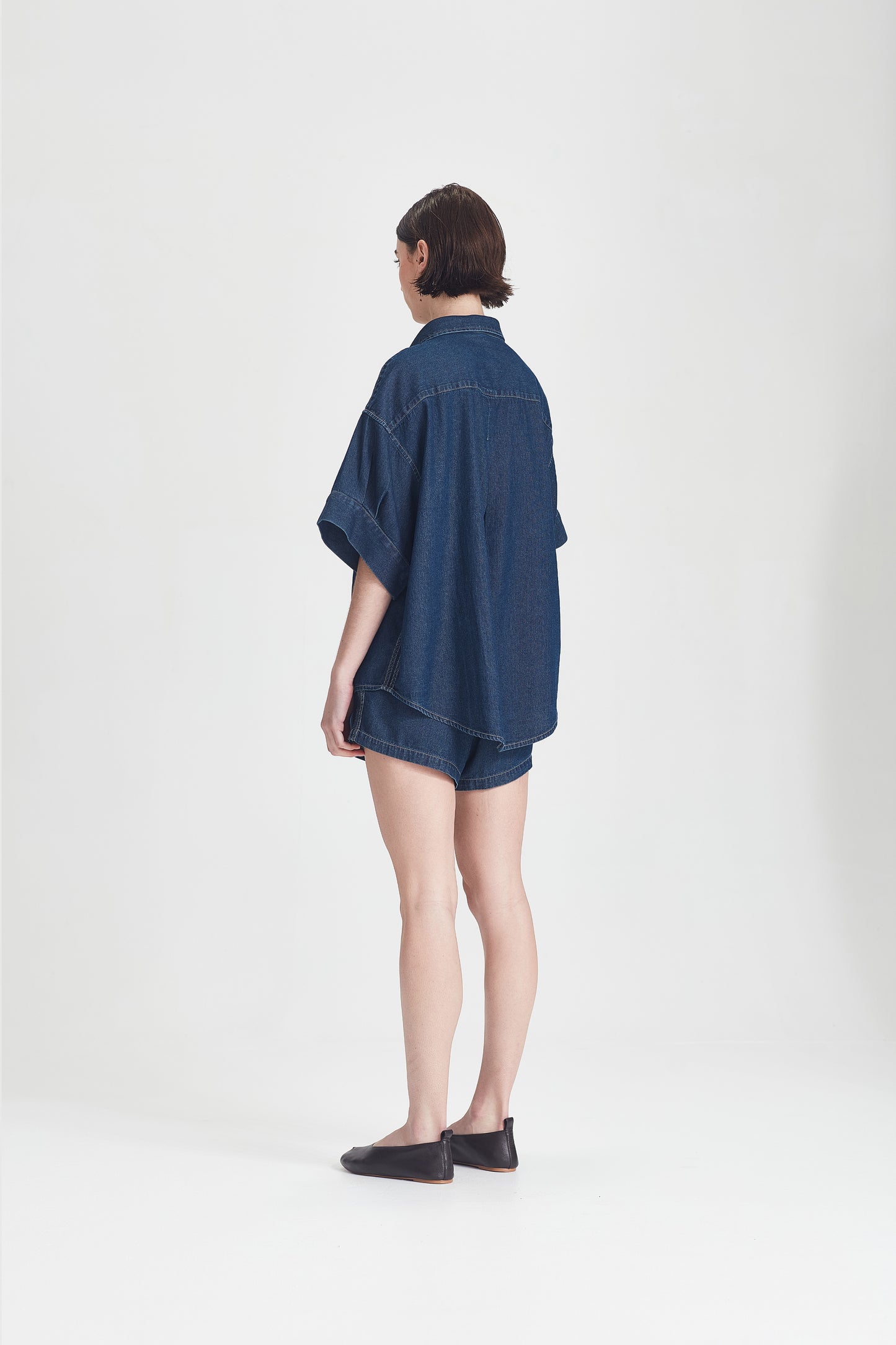 BOYFRIEND SHIRT, DARK CHAMBRAY
