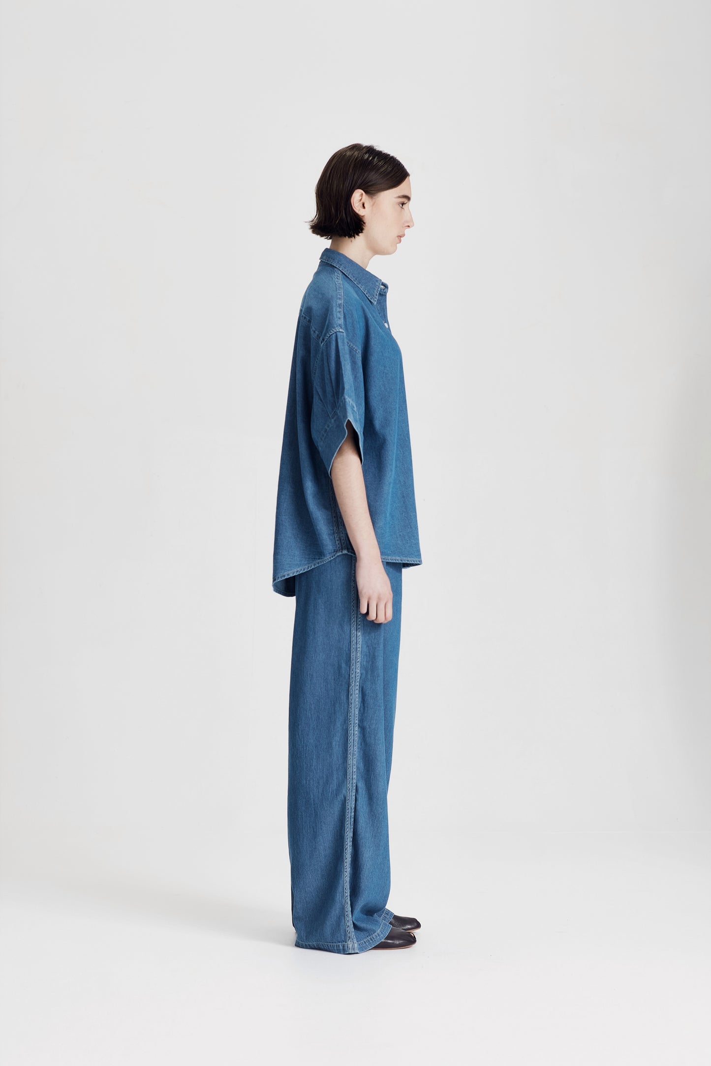 BOYFRIEND SHIRT, CHAMBRAY