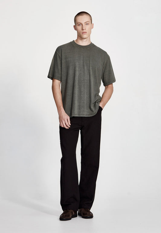 HEMP JERSEY STUDIO TEE, VINTAGE FOG