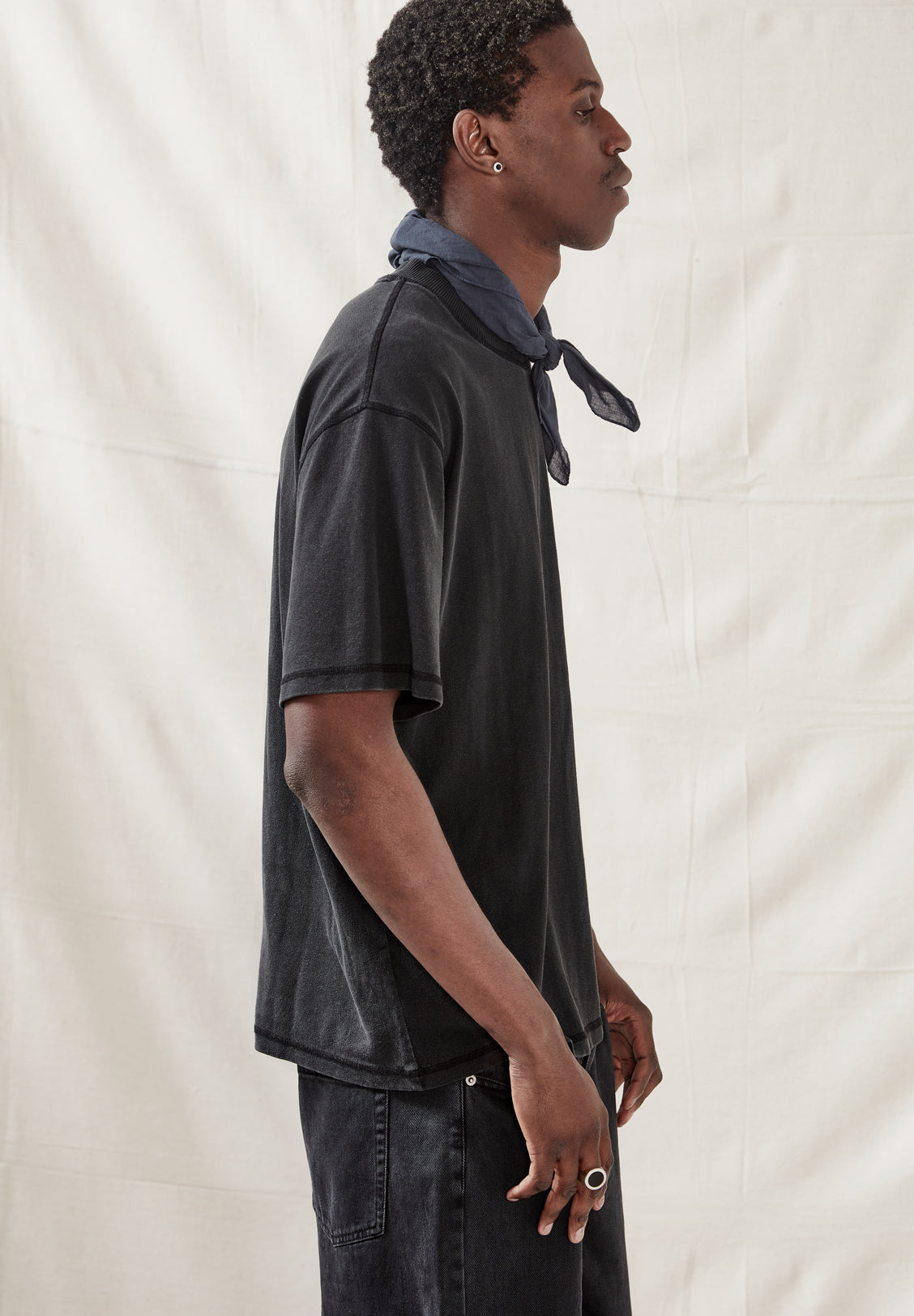 HEMP JERSEY SS TEE, VINTAGE BLACK