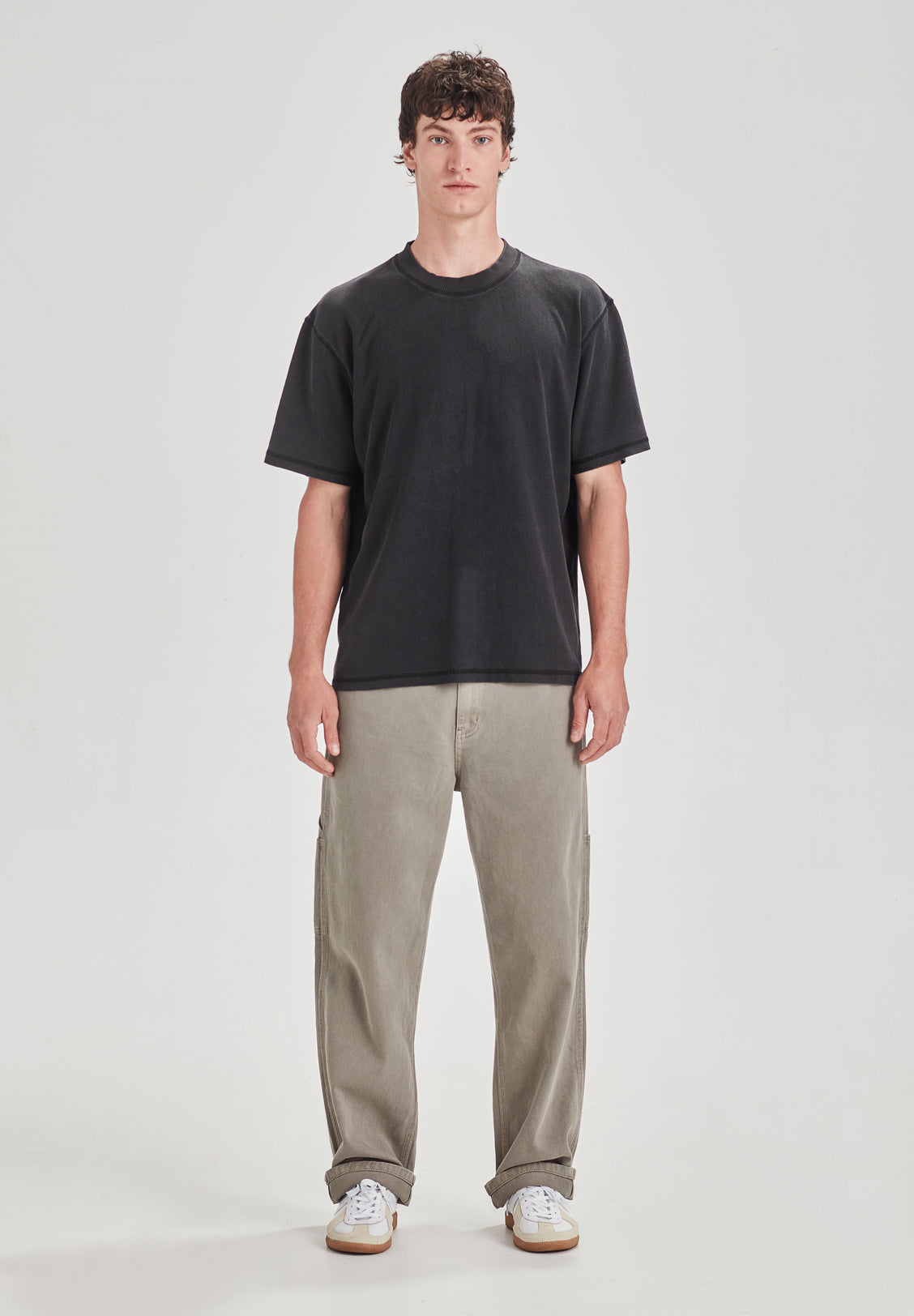 HEMP JERSEY SS TEE, VINTAGE BLACK