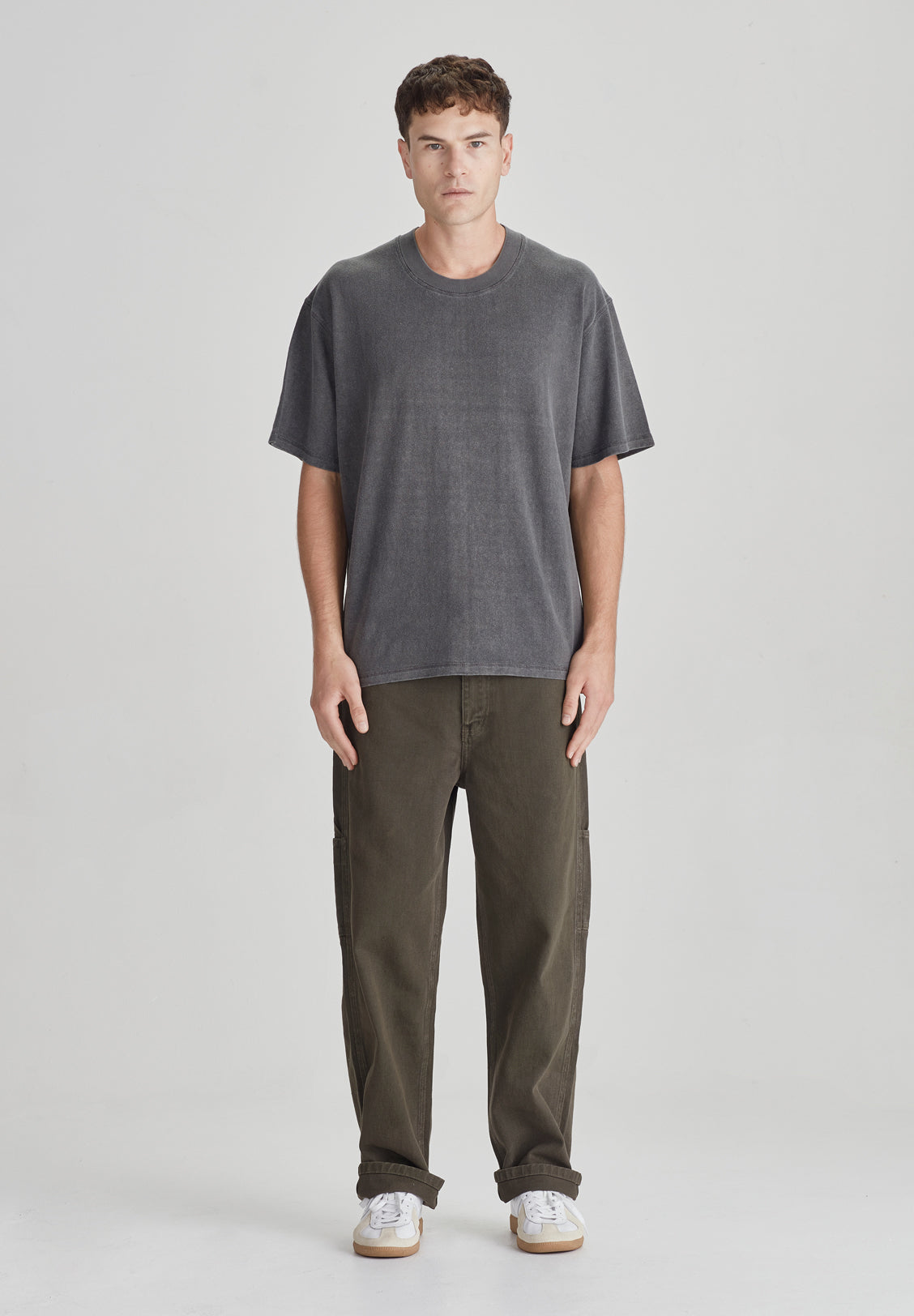 HEMP JERSEY SS TEE, VINTAGE GREY
