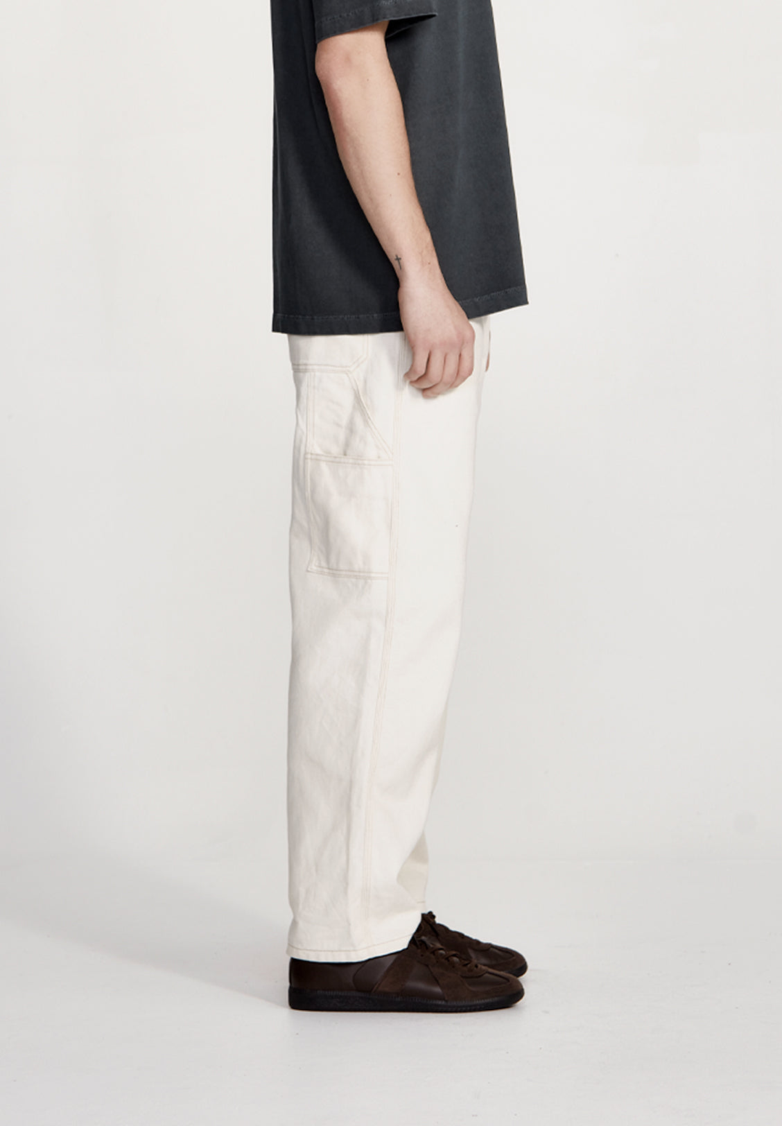 MENS CARPENTER PANT, ECRU