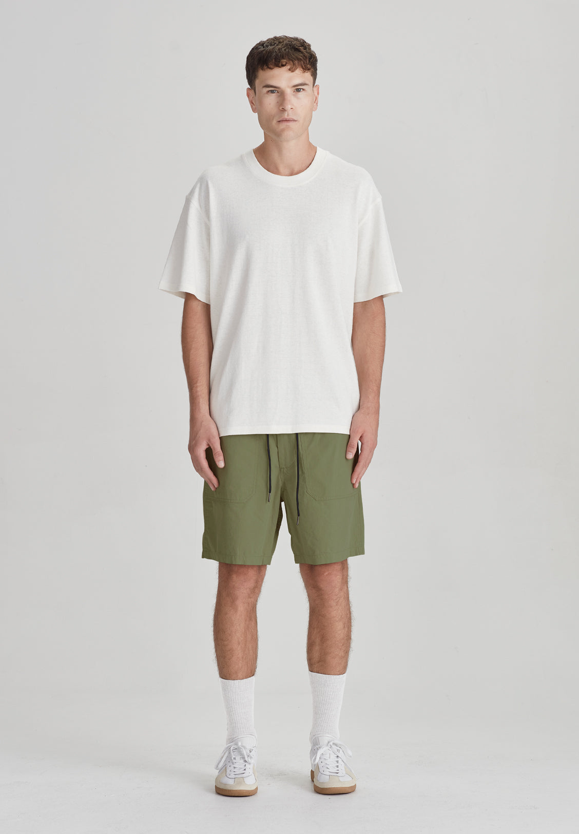 UTILITY SHORT, KHAKI DRILL
