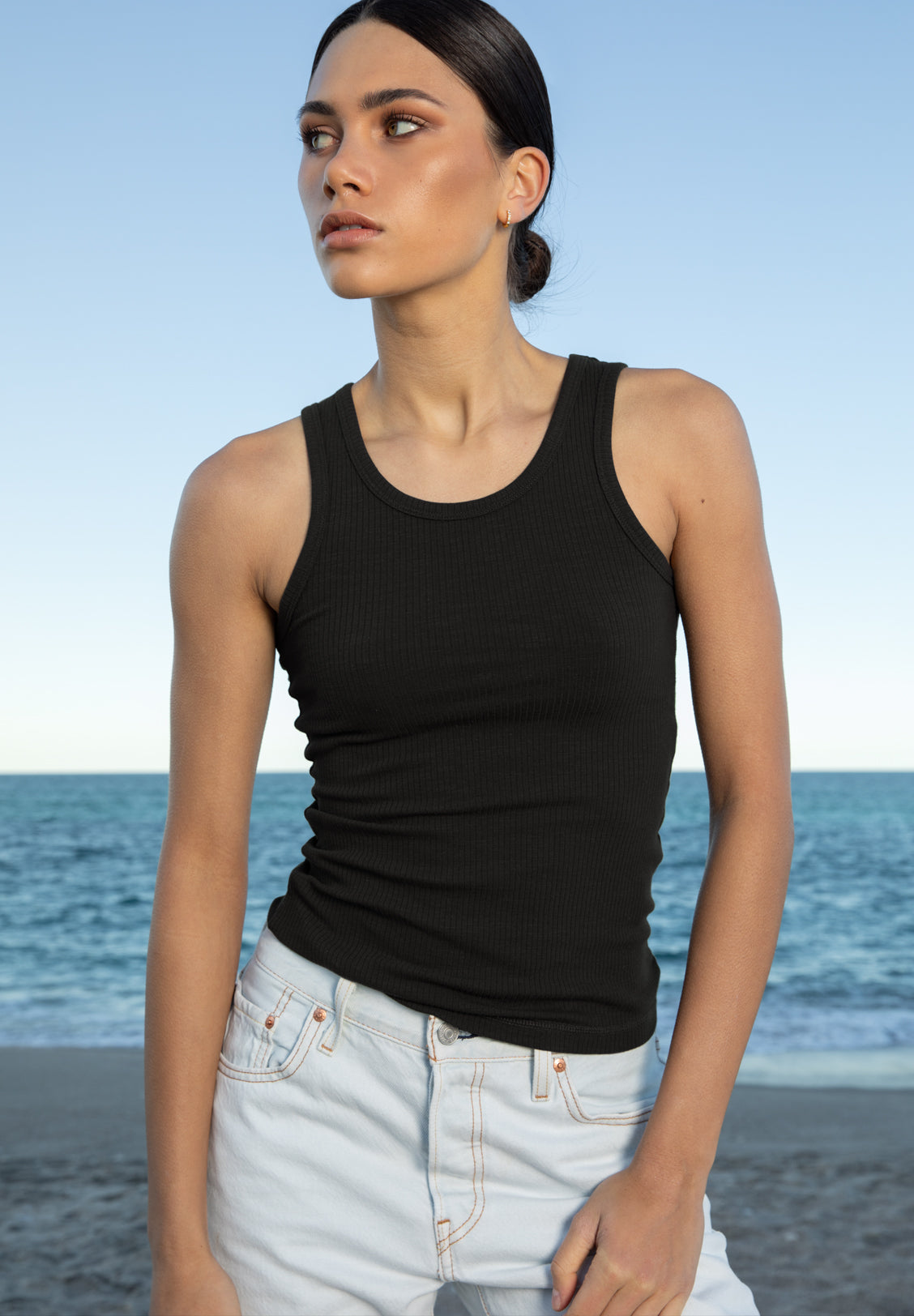 BASE RIB TANK, BLACK