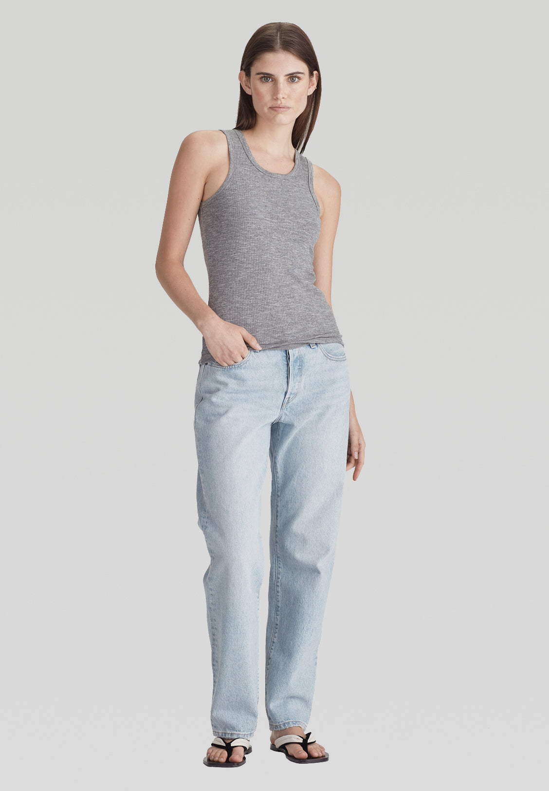 BASE RIB TANK, DARK MARLE