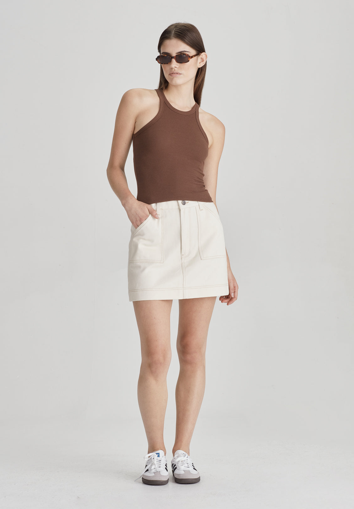 UTILITY SKIRT, ECRU