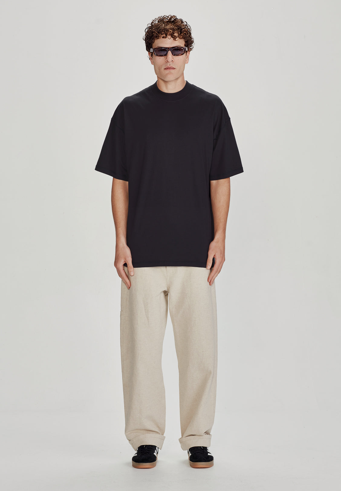 MENS OVERSIZED TEE, BLACK
