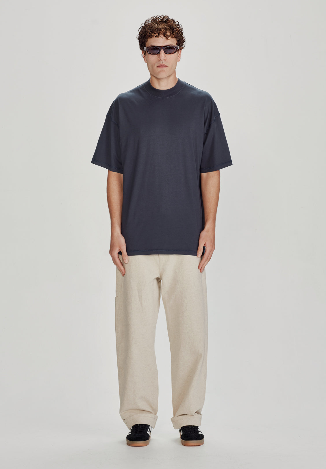 MENS OVERSIZED TEE, VINTAGE MIDNIGHT