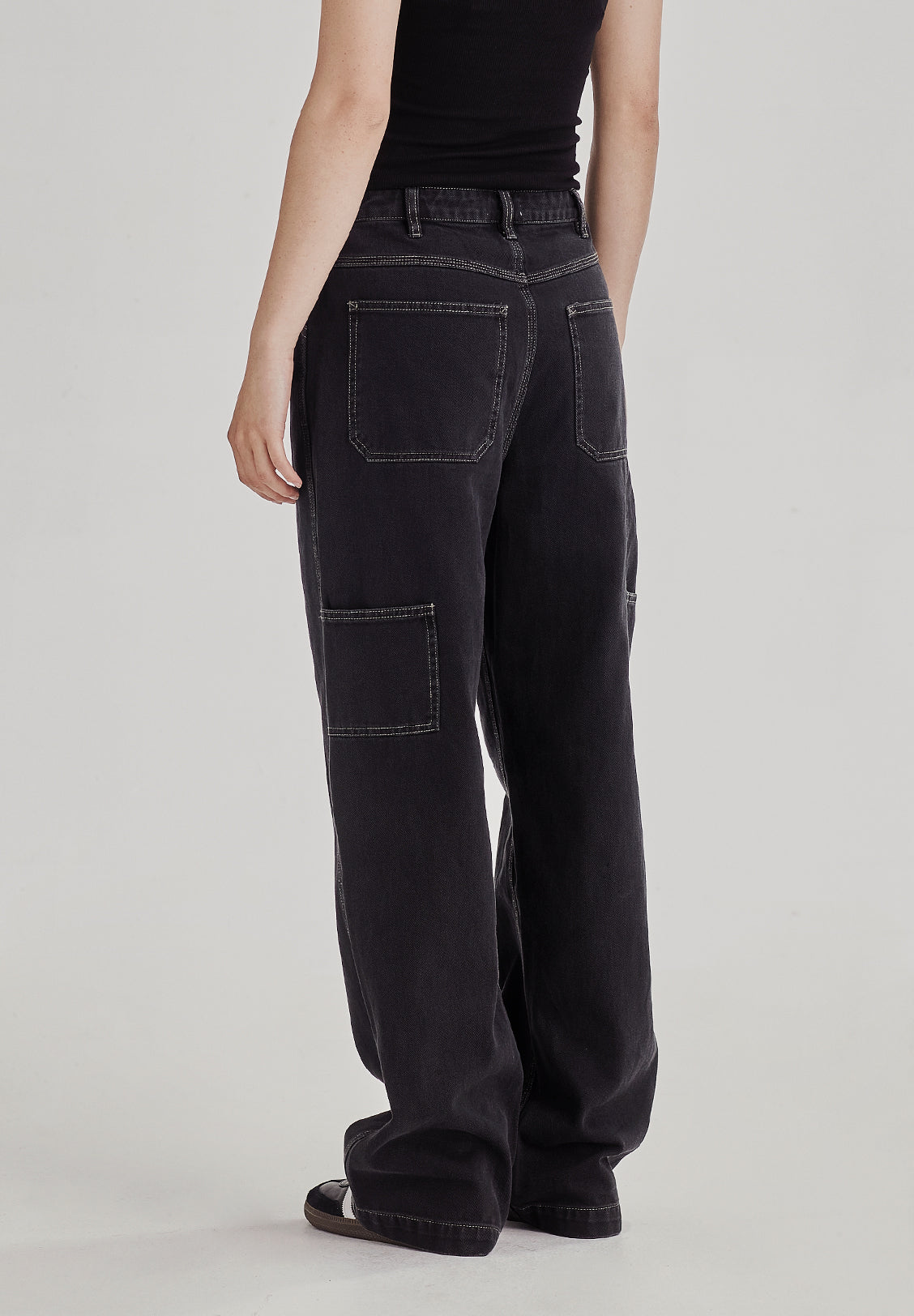 WOMENS CARPENTER PANT, VINTAGE BLACK