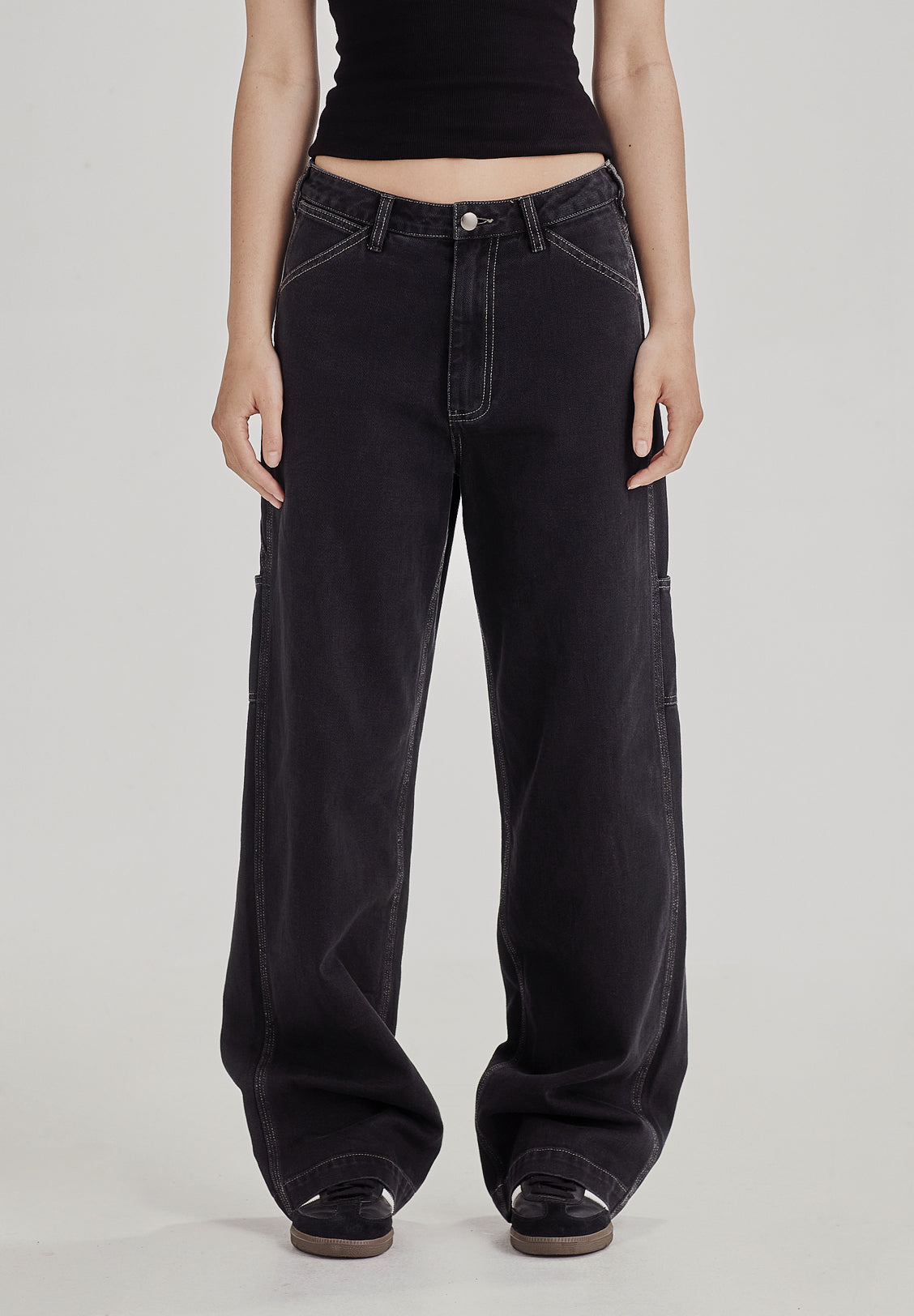 WOMENS CARPENTER PANT, VINTAGE BLACK