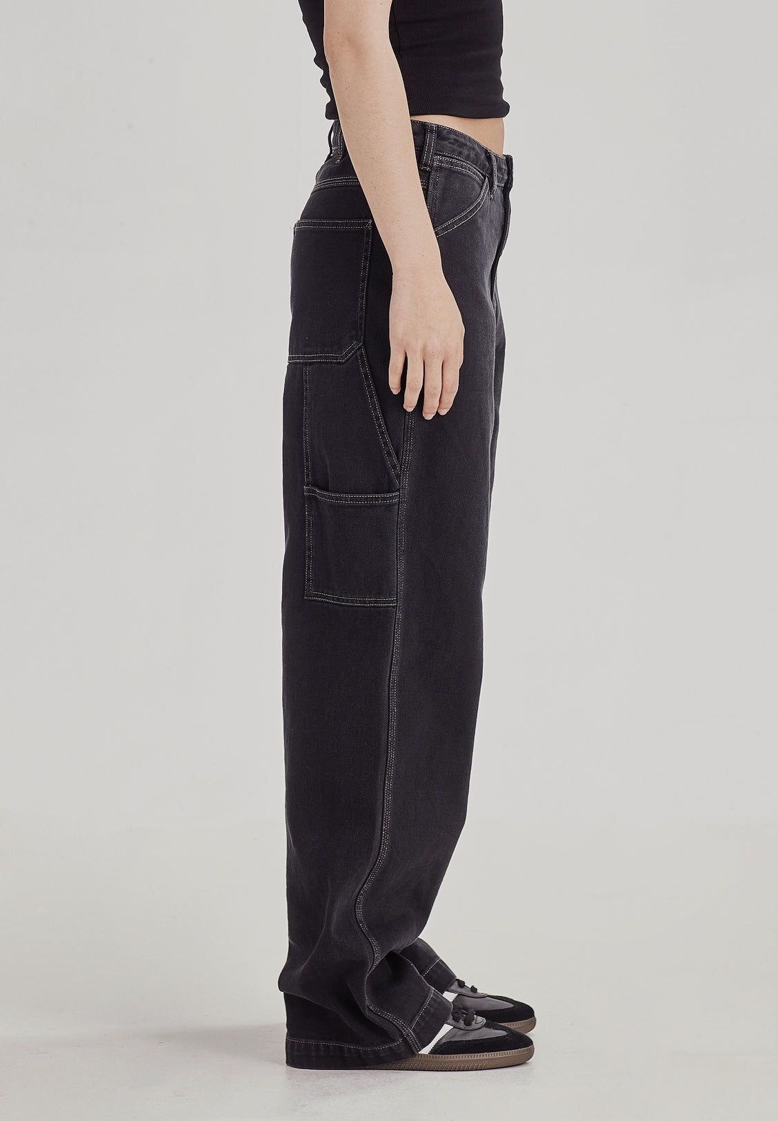WOMENS CARPENTER PANT, VINTAGE BLACK