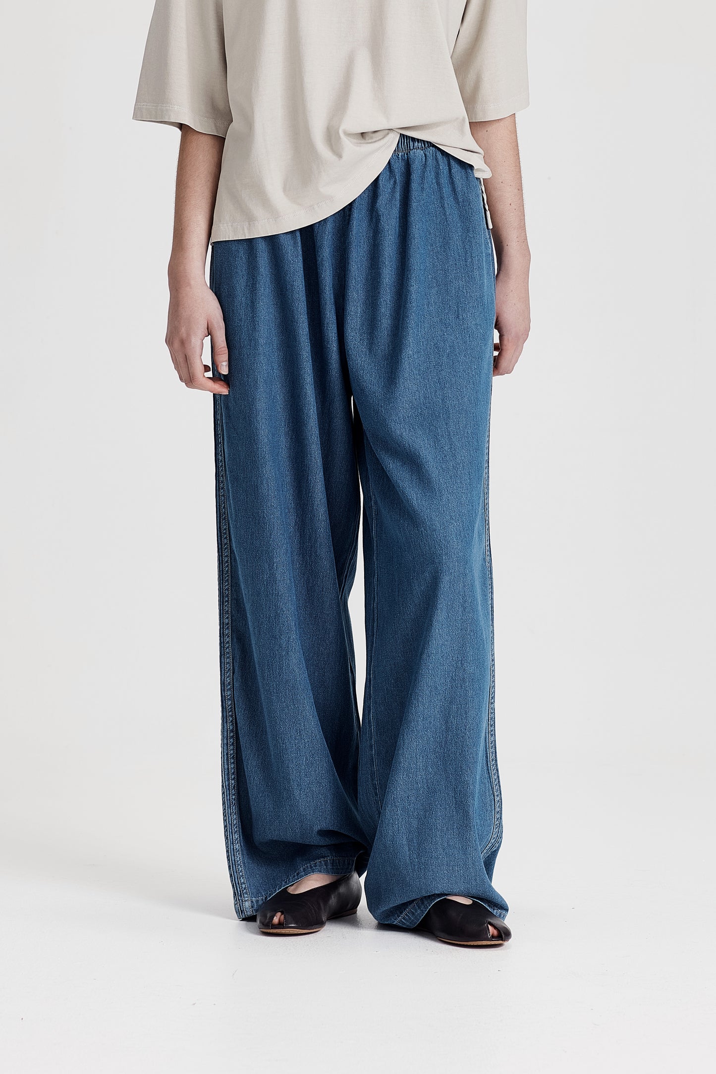 PULL ON PANT, CHAMBRAY