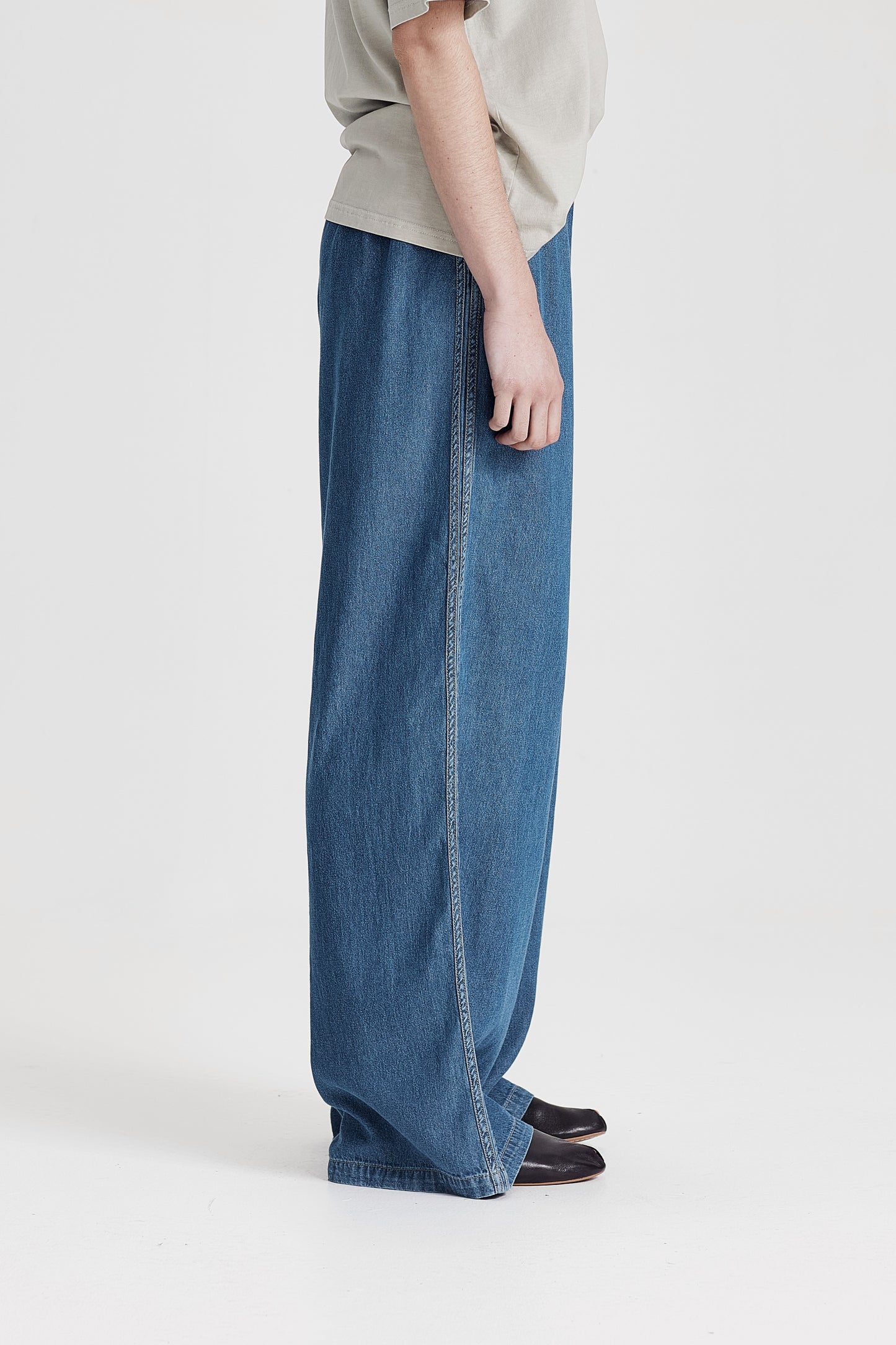 PULL ON PANT, CHAMBRAY