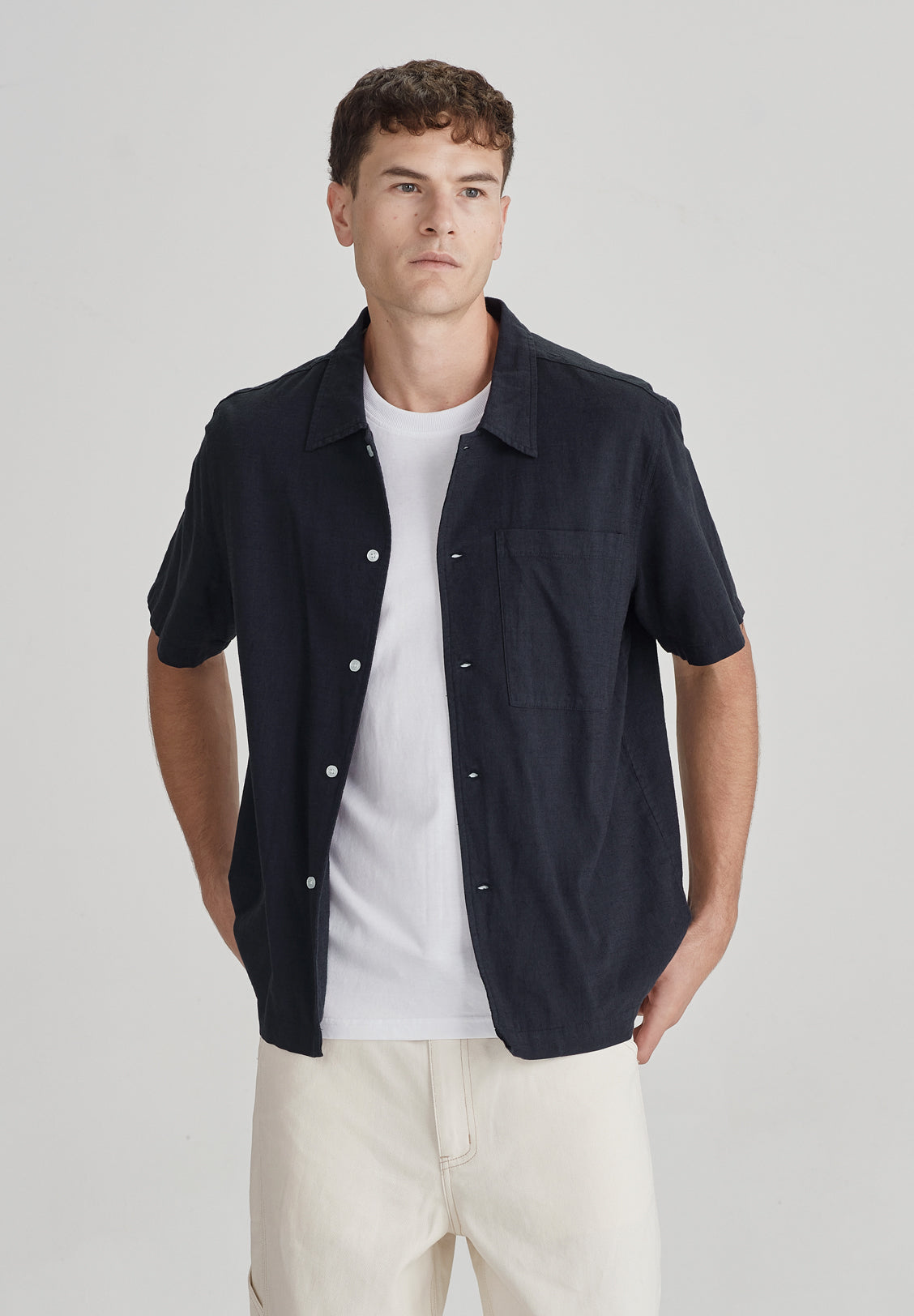 CAMPUS SS SHIRT, DARK NAVY