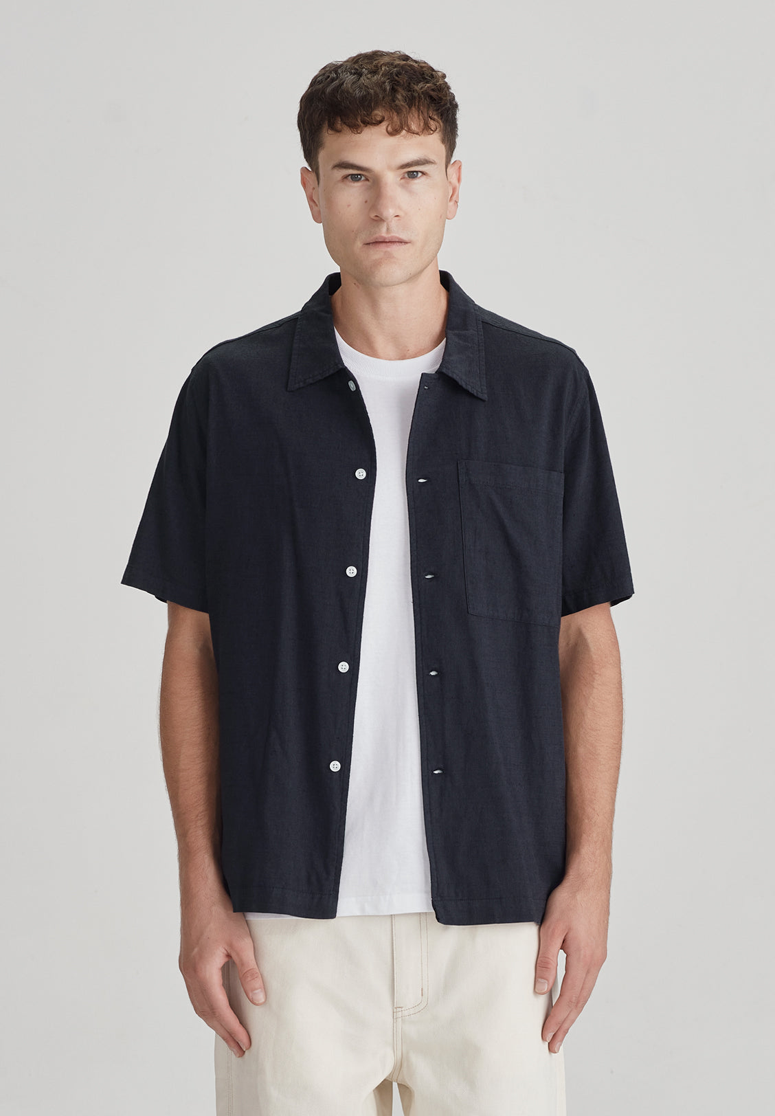 CAMPUS SS SHIRT, DARK NAVY