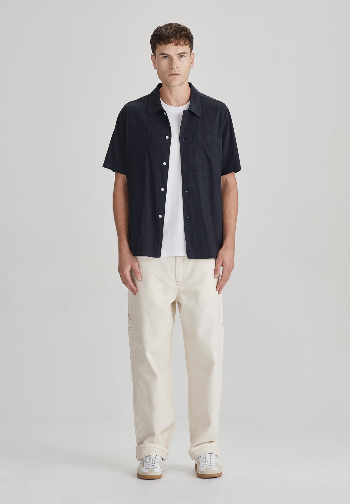 CAMPUS SS SHIRT, DARK NAVY