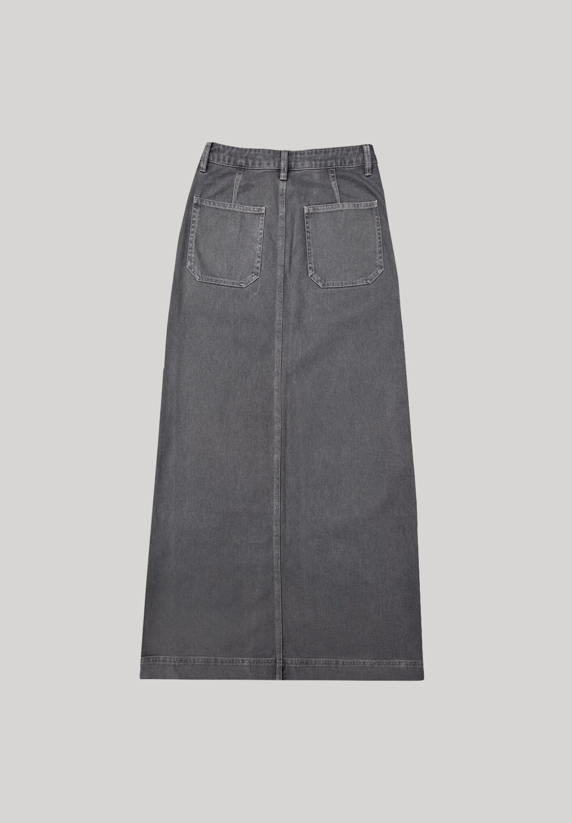 CARPENTER MAXI SKIRT, VINTAGE GREY