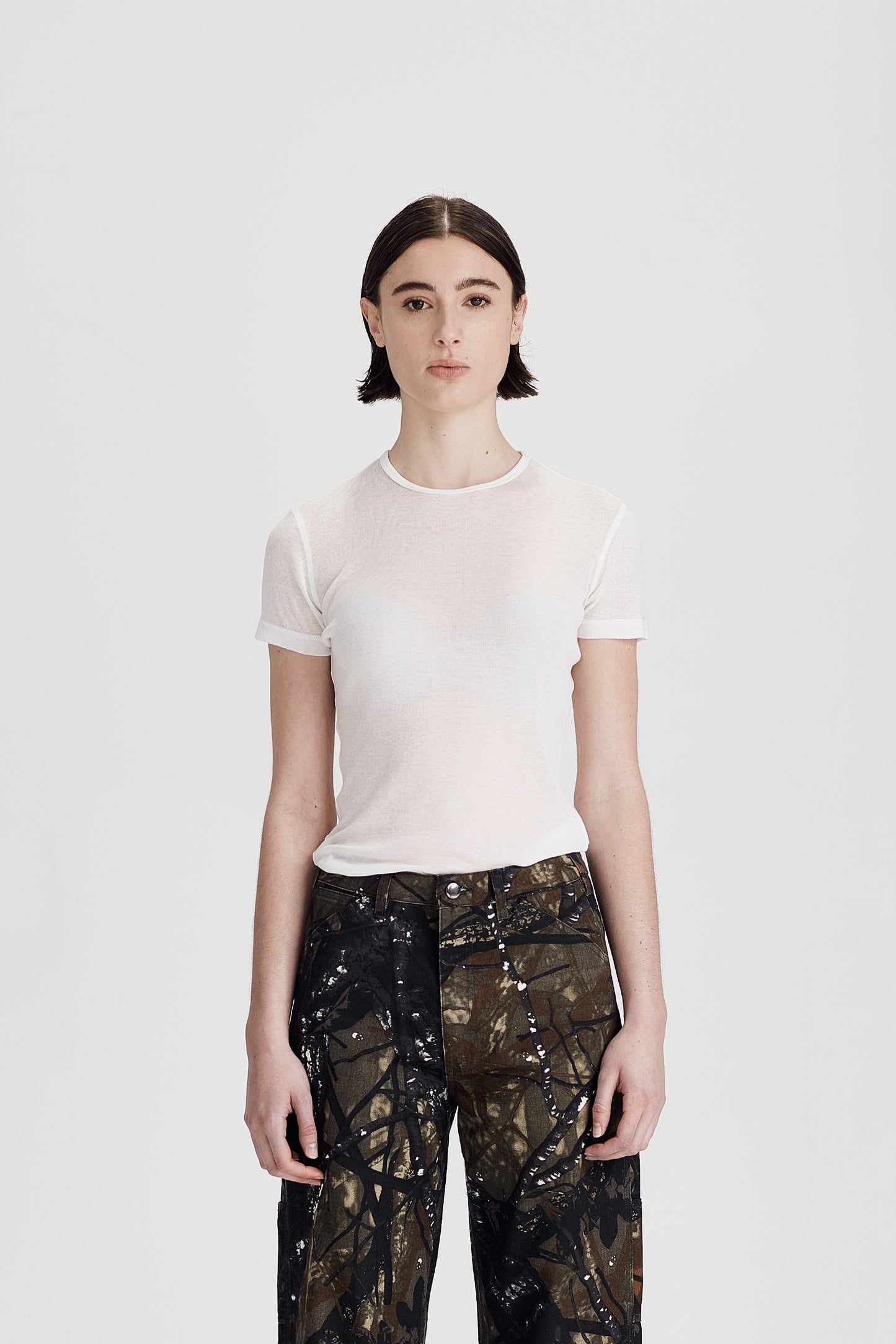 ULTRAFINE SS LAYER TEE, WHITE