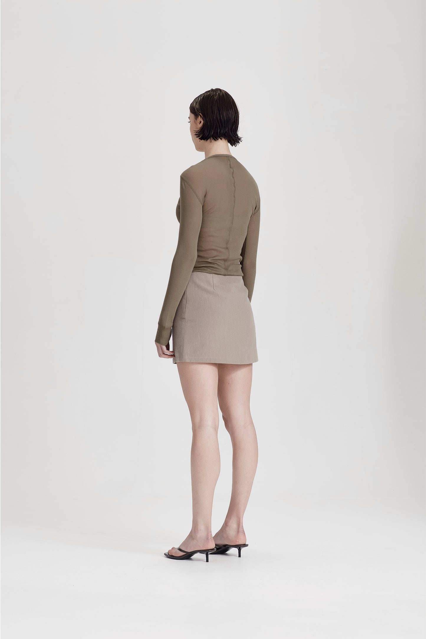 ULTRAFINE LS LAYER TEE, OLIVE