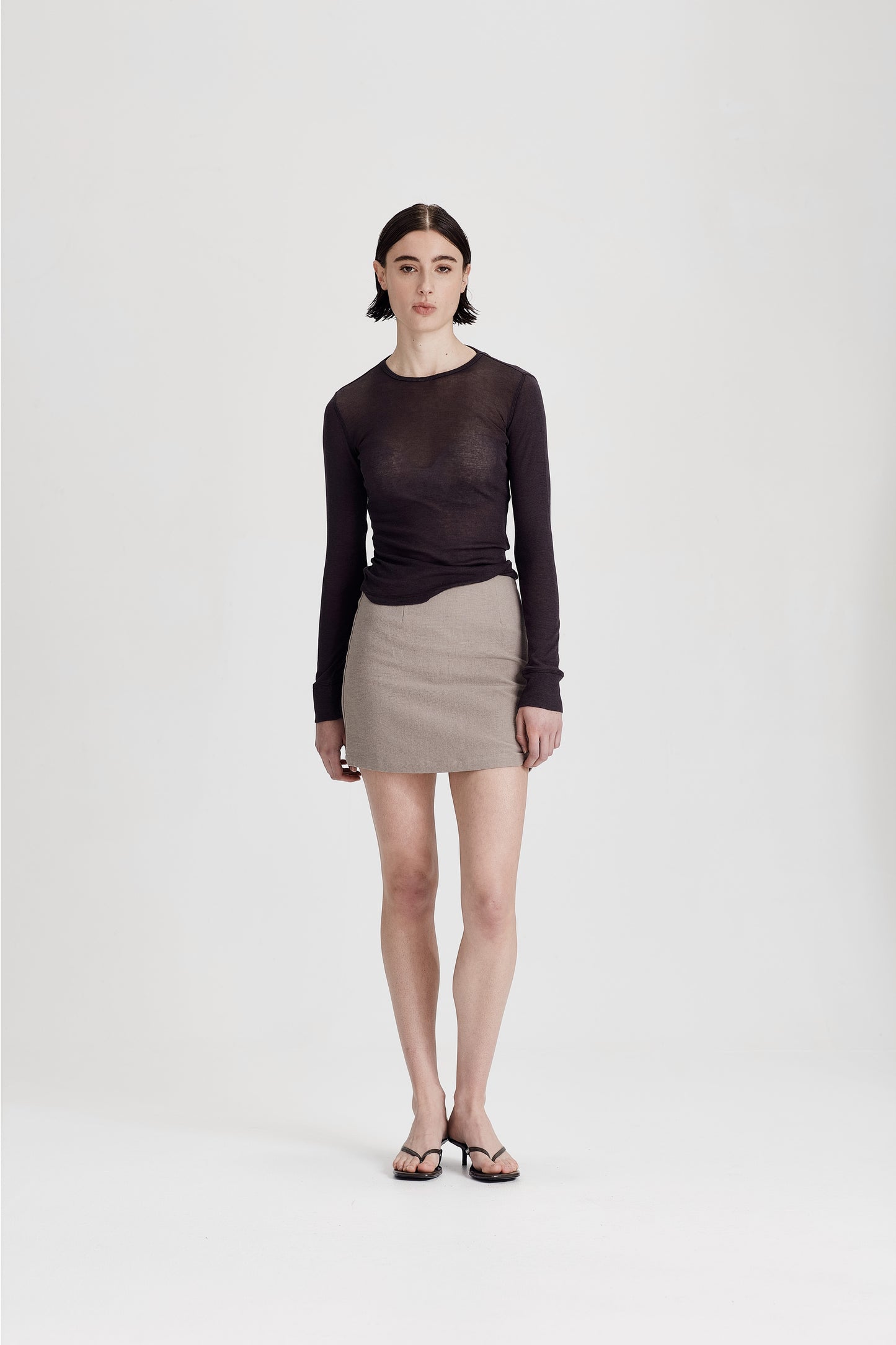 ULTRAFINE LS LAYER TEE, BLACK