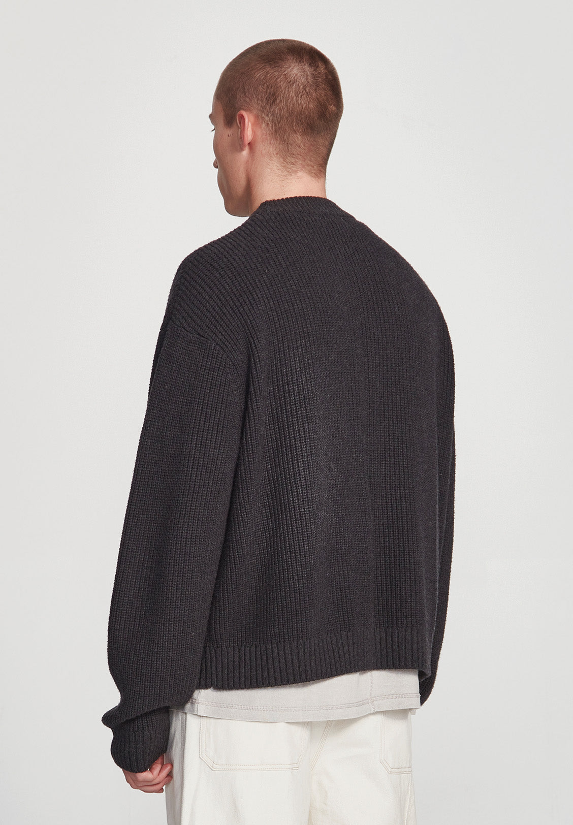 OVERSIZED KNIT JUMPER, CHARCOAL
