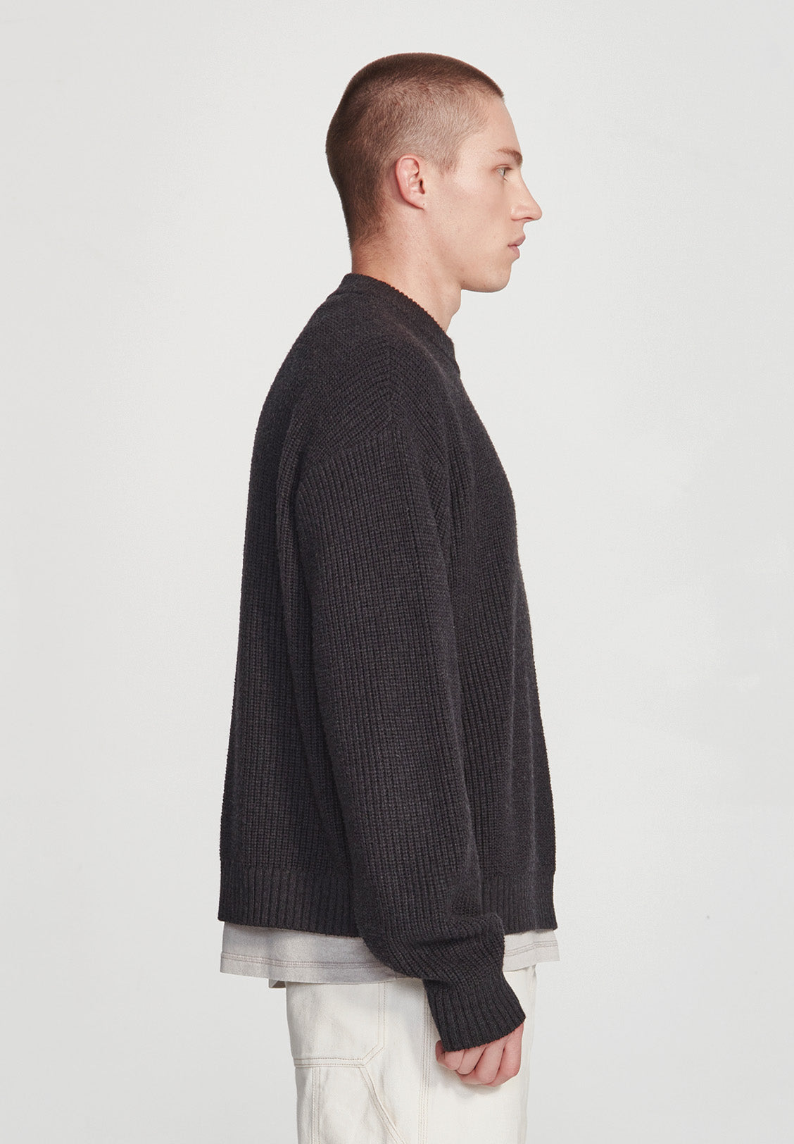 OVERSIZED KNIT JUMPER, CHARCOAL