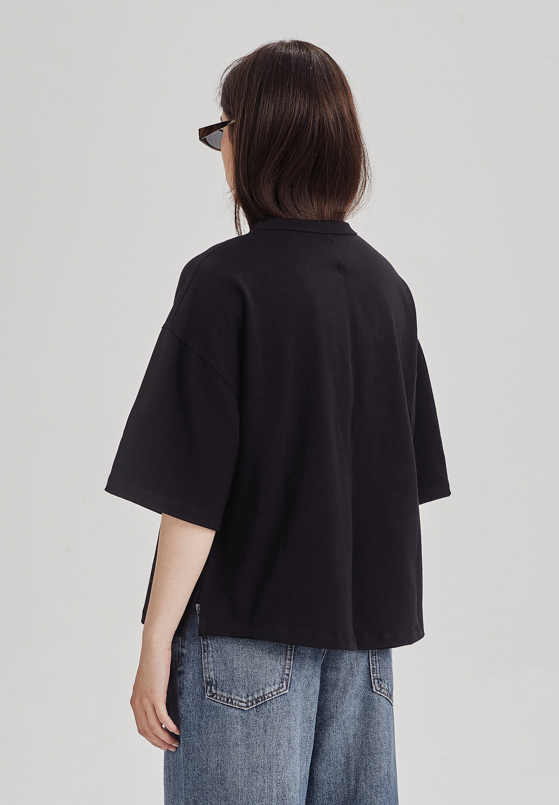 HEAVY BOXY TEE, BLACK