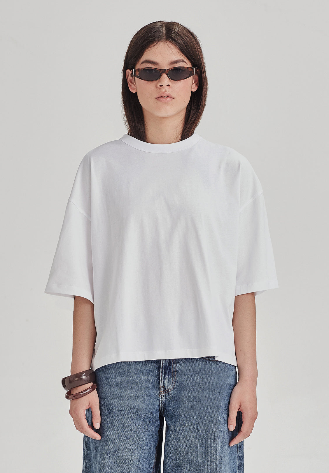 HEAVY BOXY TEE, WHITE