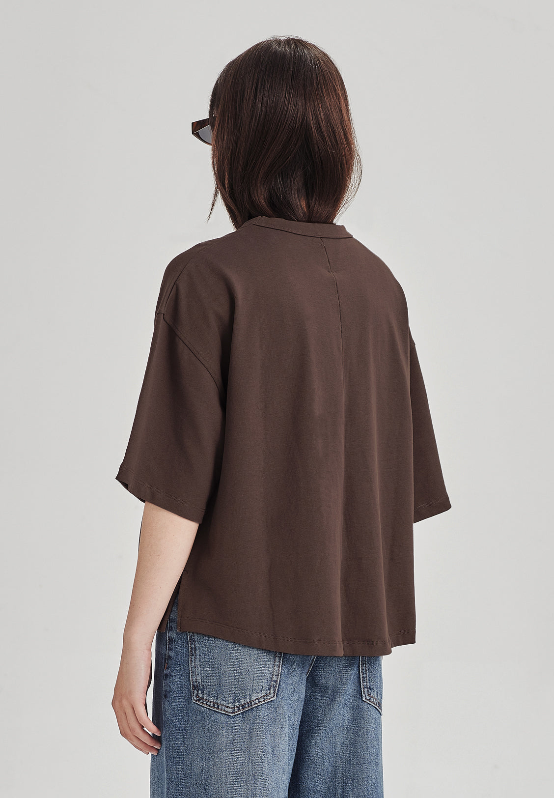 *PREORDER* HEAVY BOXY TEE, COCOA