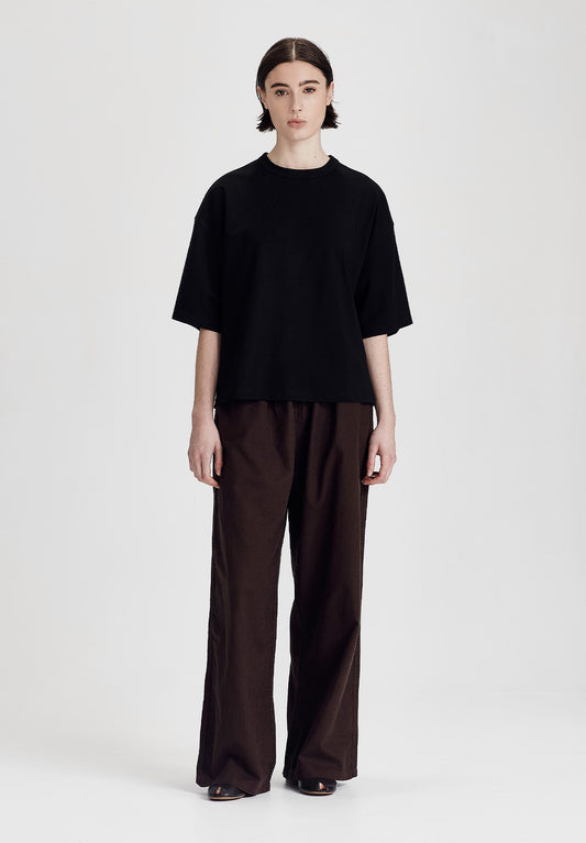 HEAVY BOXY TEE, BLACK