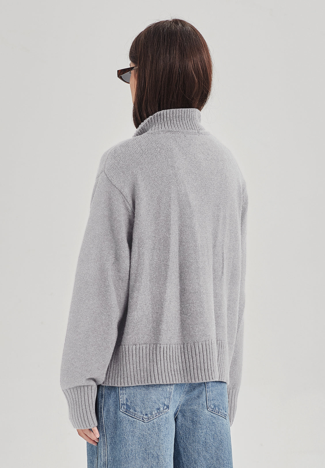 BOXY POLO KNIT, MARLE