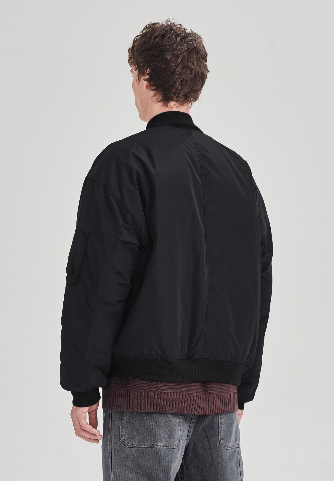 MENS BOMBER JACKET, BLACK