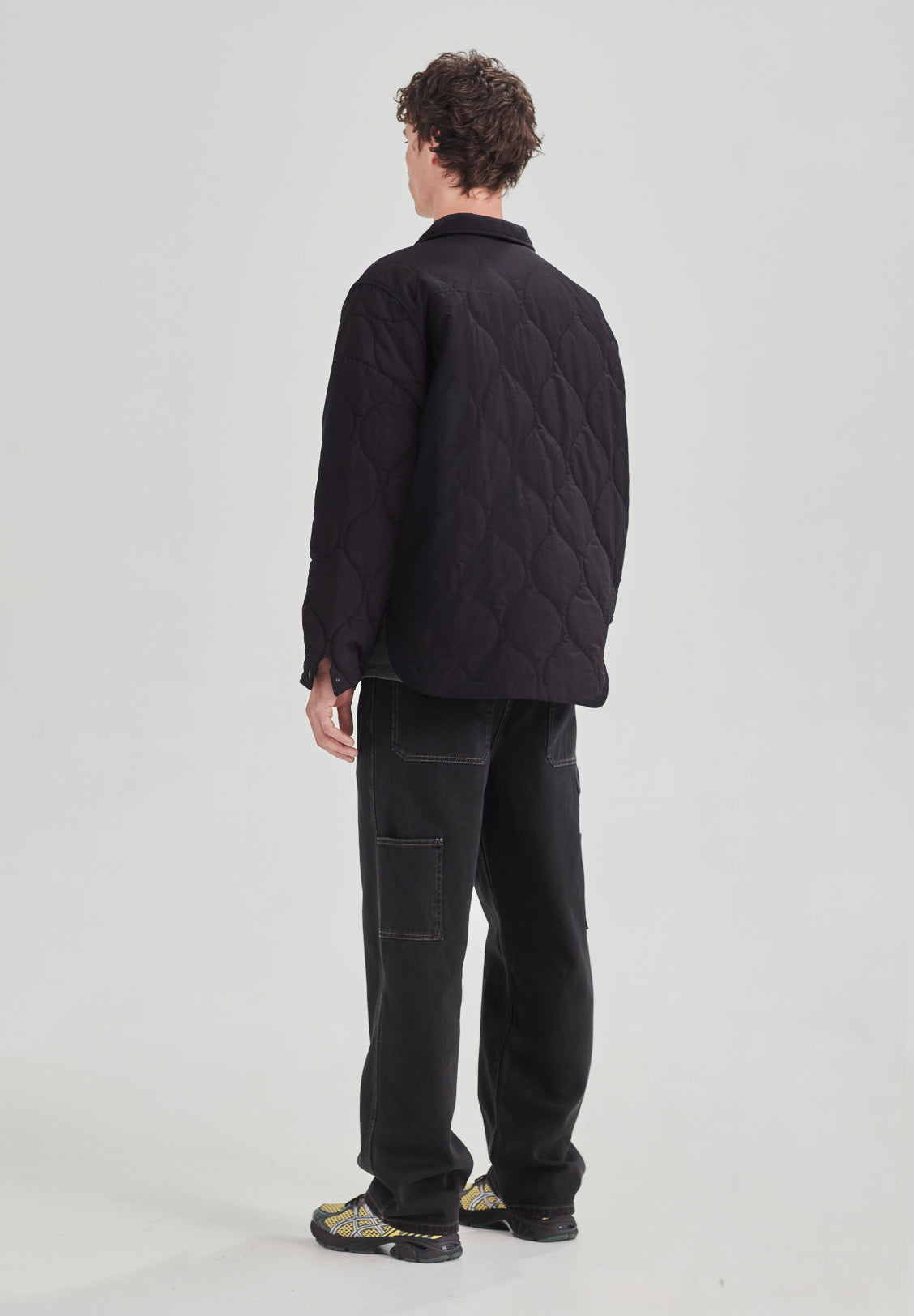 *PREORDER* QUILTED ZIP JACKET, BLACK