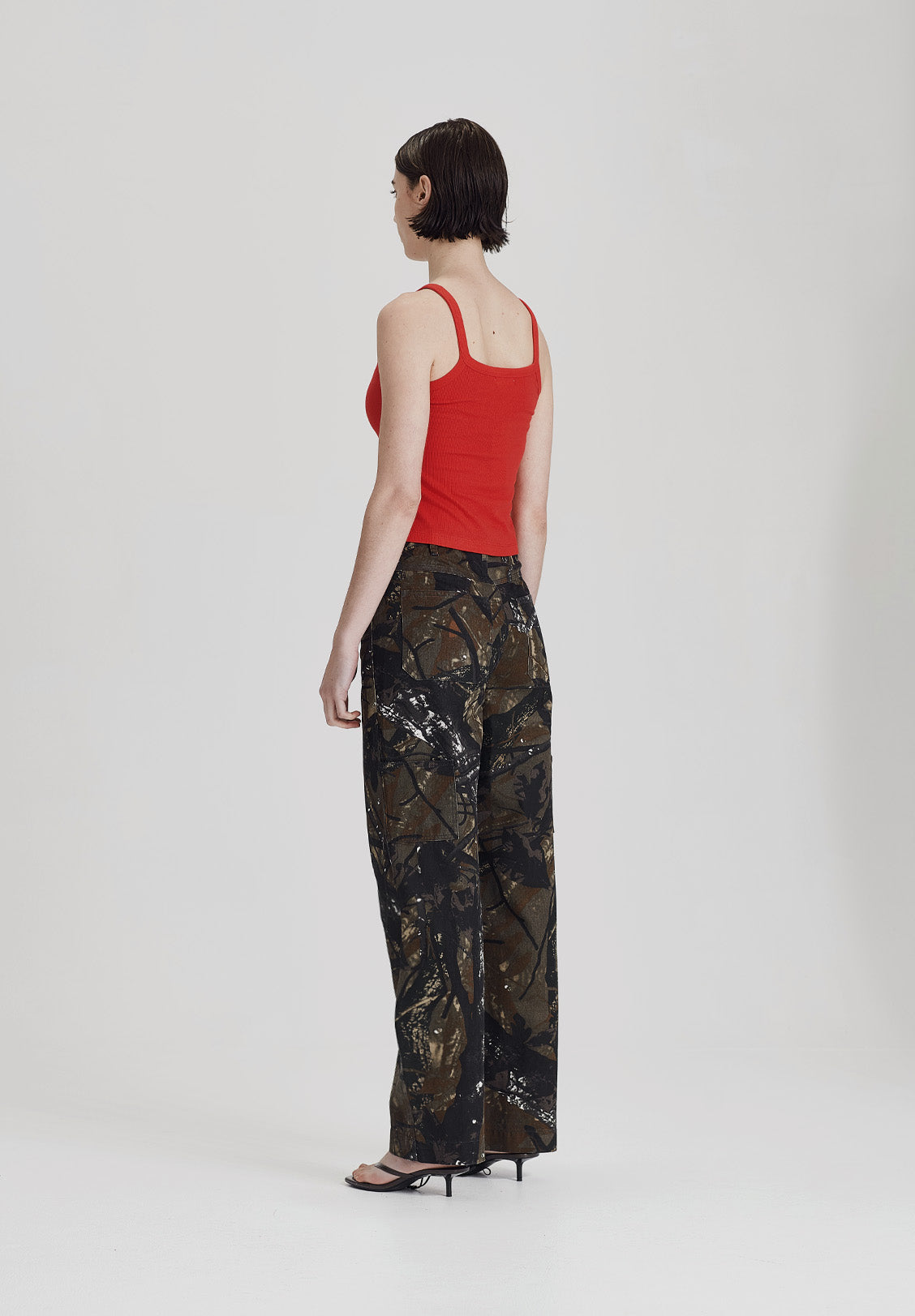 WOMENS BASE RIB THIN TANK, RED (available in Packs)