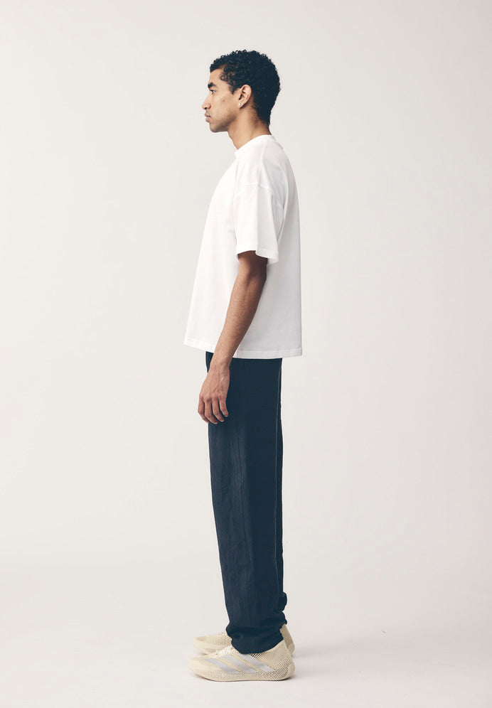 LINEN/COTTON WORK PANT, BLACK